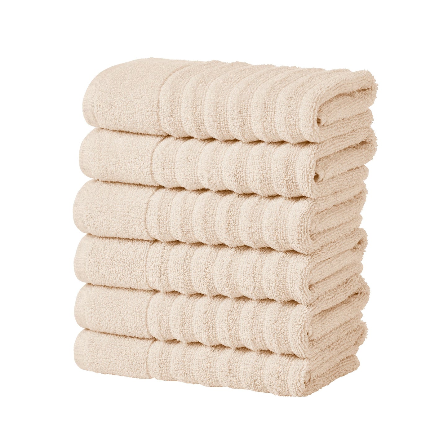 Karina Collection Luxury Cotton Bath Towels With Combed Cotton And Modern Ribbed Texture