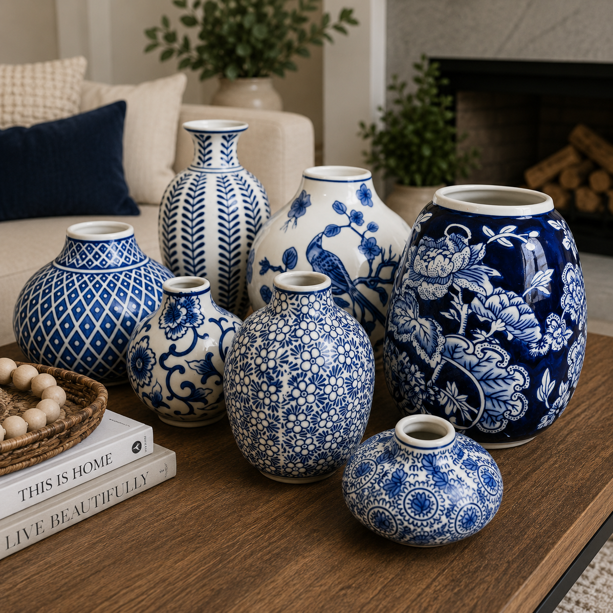 Samira Blue Vases