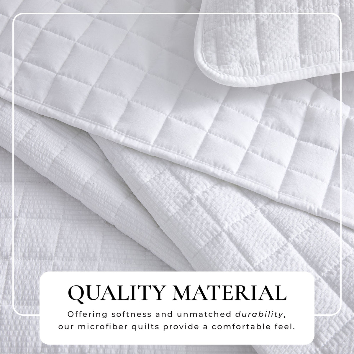 Box-Stitched Seersucker Quilt Set - Seersucker Collection Great Bay Home