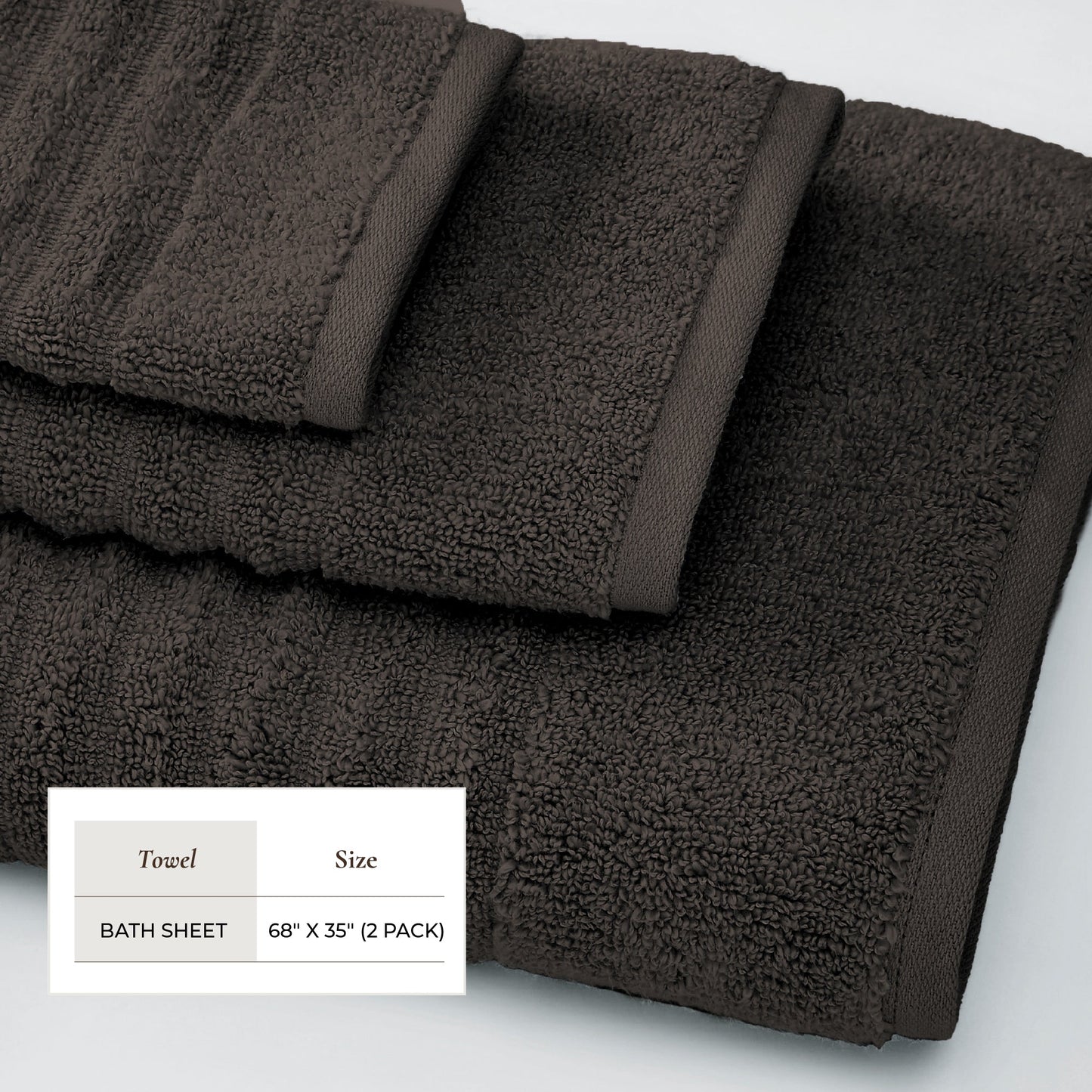 Karina Collection Luxury Cotton Bath Towels With Combed Cotton And Modern Ribbed Texture