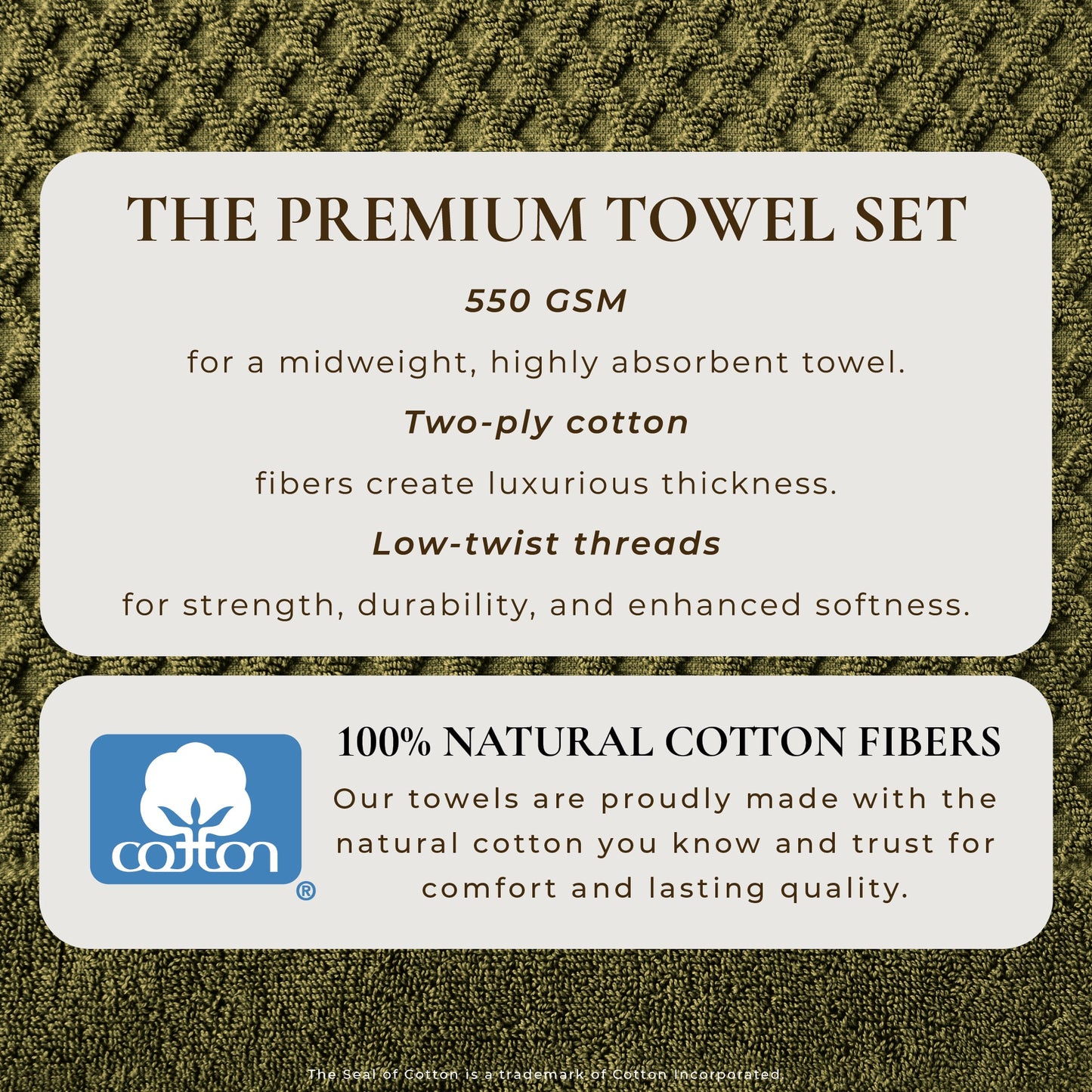 Cotton Diamond Waffle Weave Bath Towel Set Grayson Collection Low Twist Two Ply Towels For Everyday Luxury