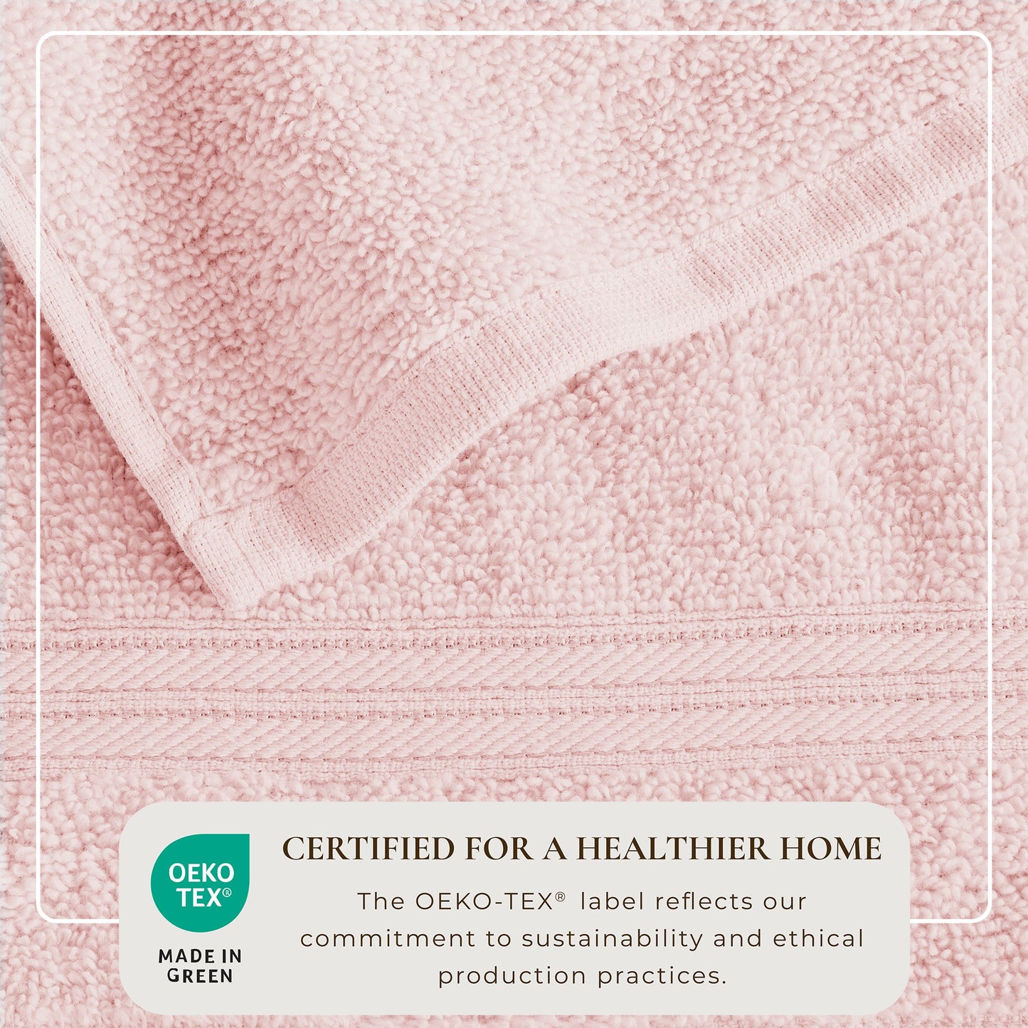 Cooper Collection Cotton Terry Bath Towel Set Lightweight Soft Towels Quick Drying Feather Spun Technology