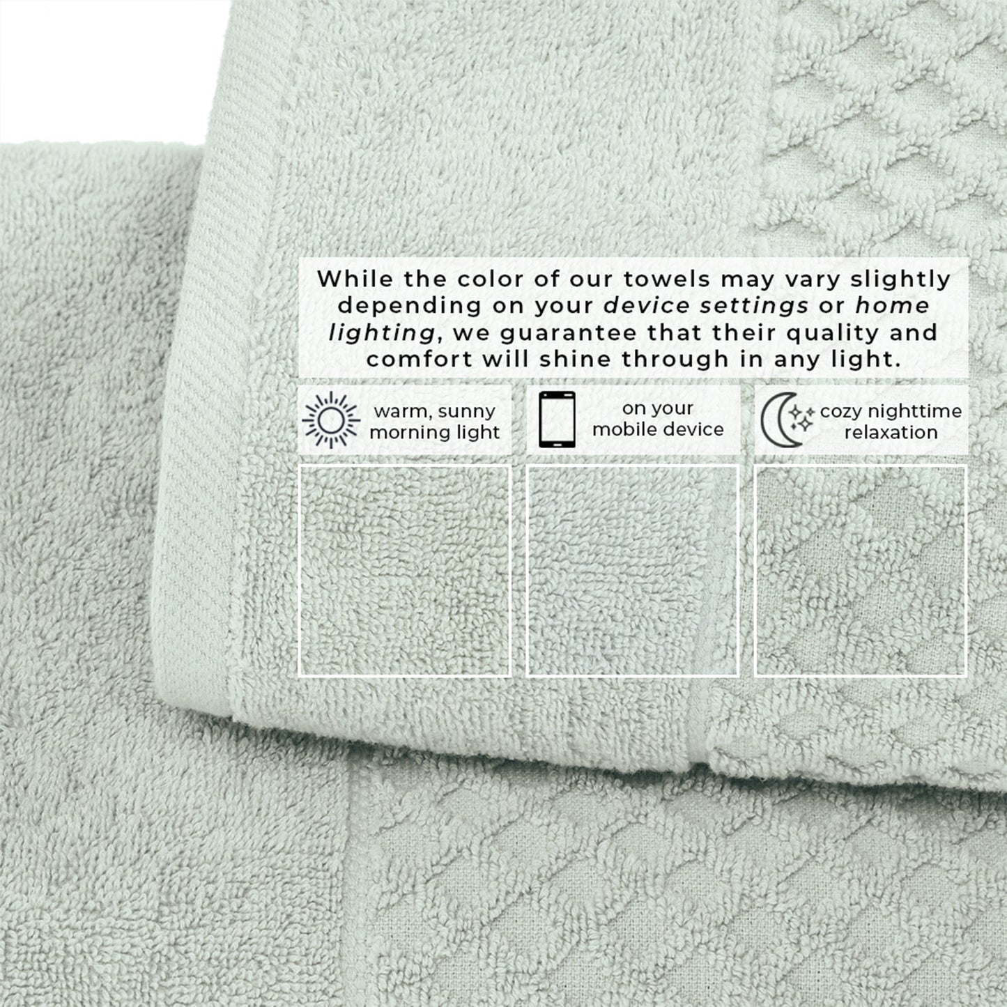 Cotton Diamond Waffle Weave Bath Towel Set Grayson Collection Low Twist Two Ply Towels For Everyday Luxury