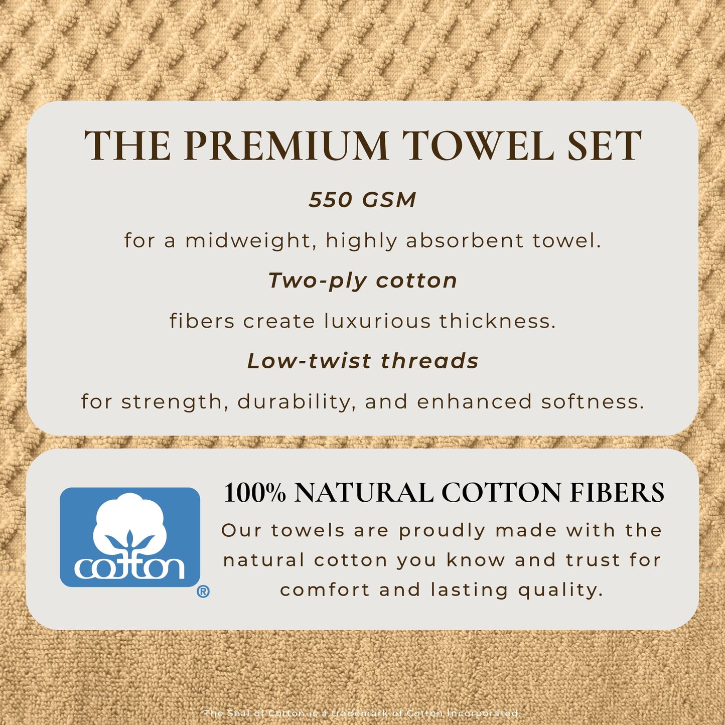 Cotton Diamond Waffle Weave Bath Towel Set Grayson Collection Low Twist Two Ply Towels For Everyday Luxury