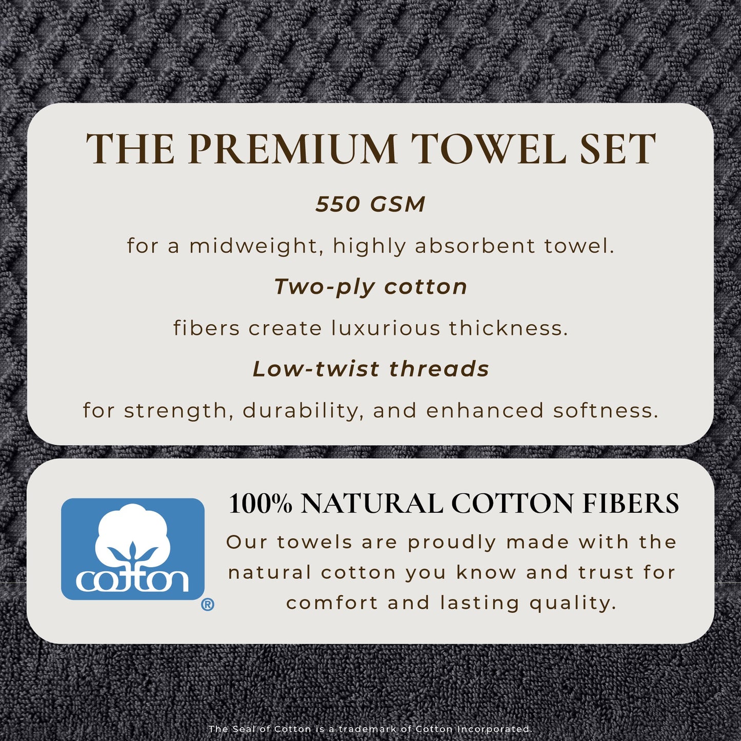 Cotton Diamond Waffle Weave Bath Towel Set Grayson Collection Low Twist Two Ply Towels For Everyday Luxury