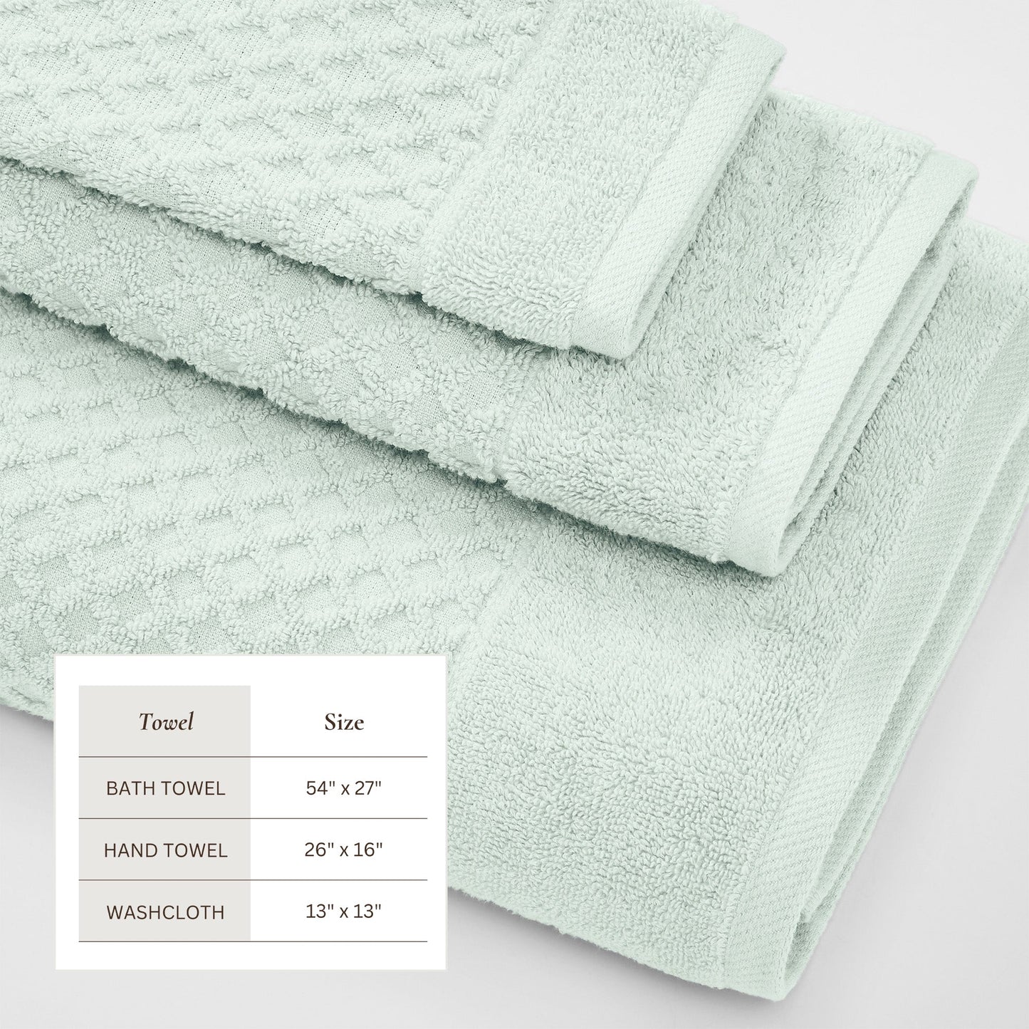 Cotton Diamond Waffle Weave Bath Towel Set Grayson Collection Low Twist Two Ply Towels For Everyday Luxury