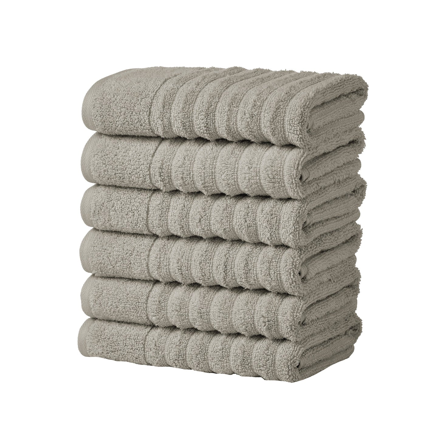 Karina Collection Luxury Cotton Bath Towels With Combed Cotton And Modern Ribbed Texture