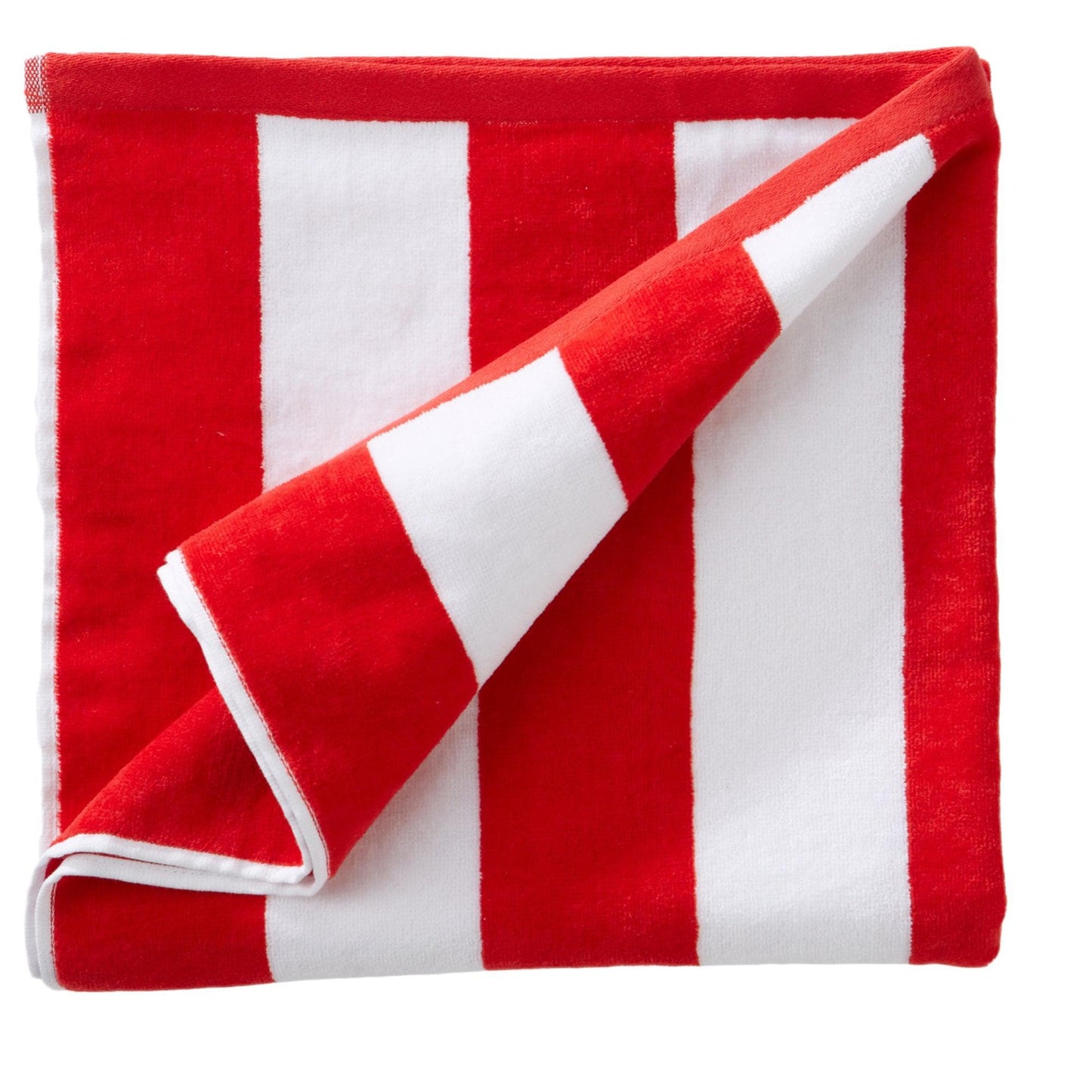 Oversized Cotton Velour Cabana Stripe Beach Towel Novia Collection Ultra Soft for Beach Poolside Camping