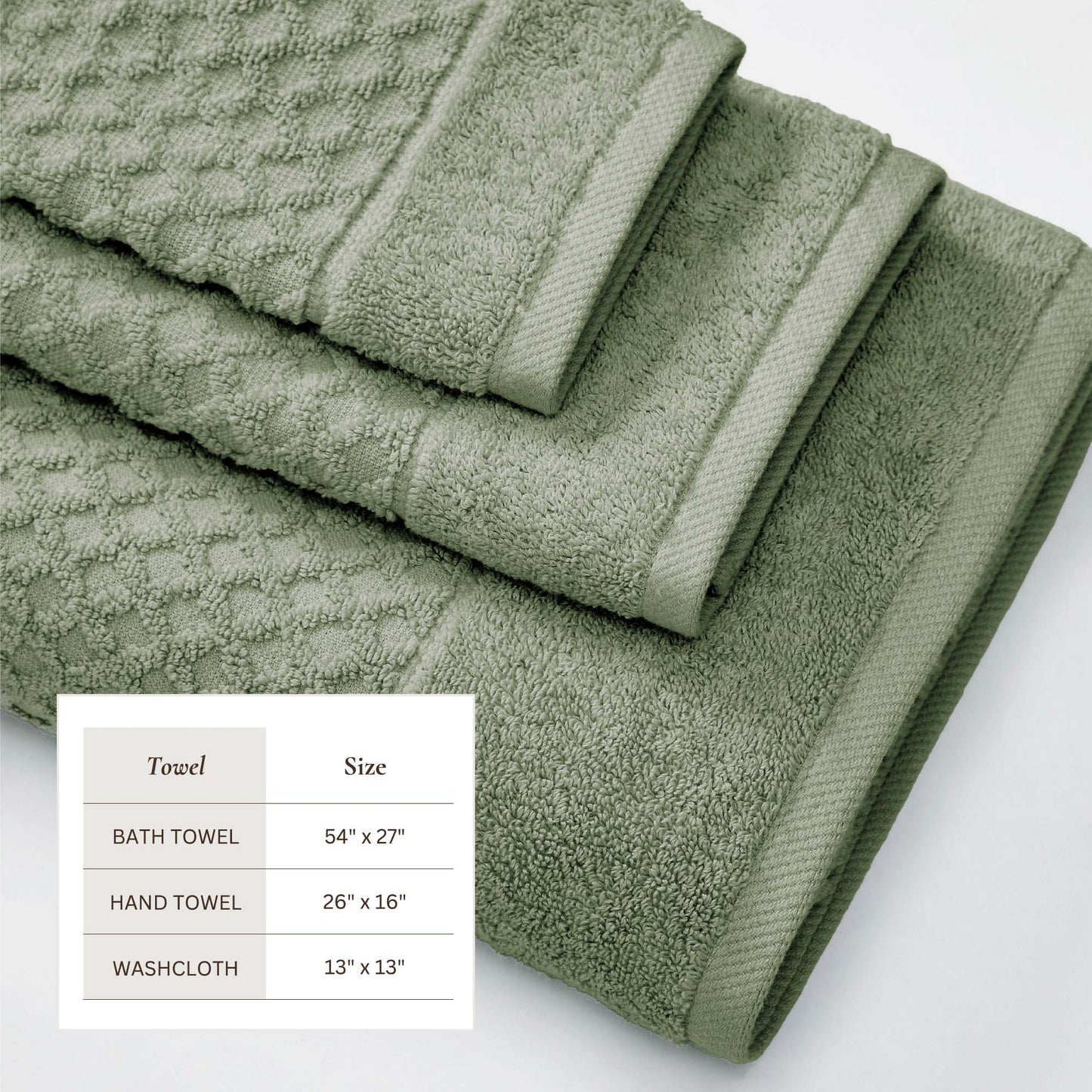 Cotton Diamond Waffle Weave Bath Towel Set Grayson Collection Low Twist Two Ply Towels For Everyday Luxury