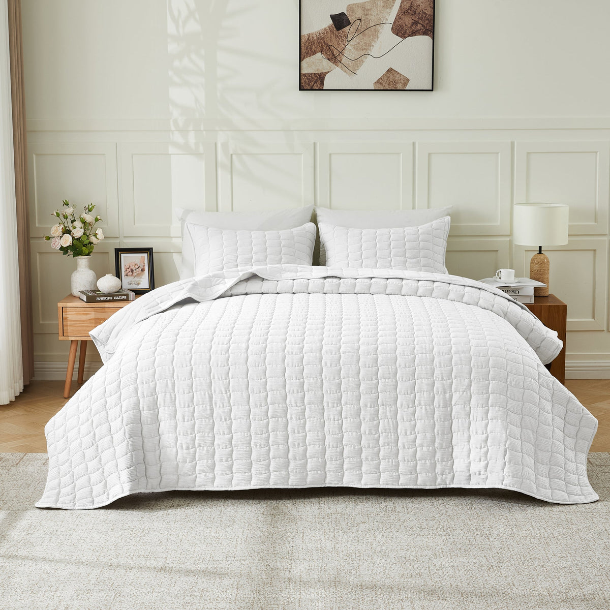 Gauze Quilt Set - Wave Stitch Collection Great Bay Home