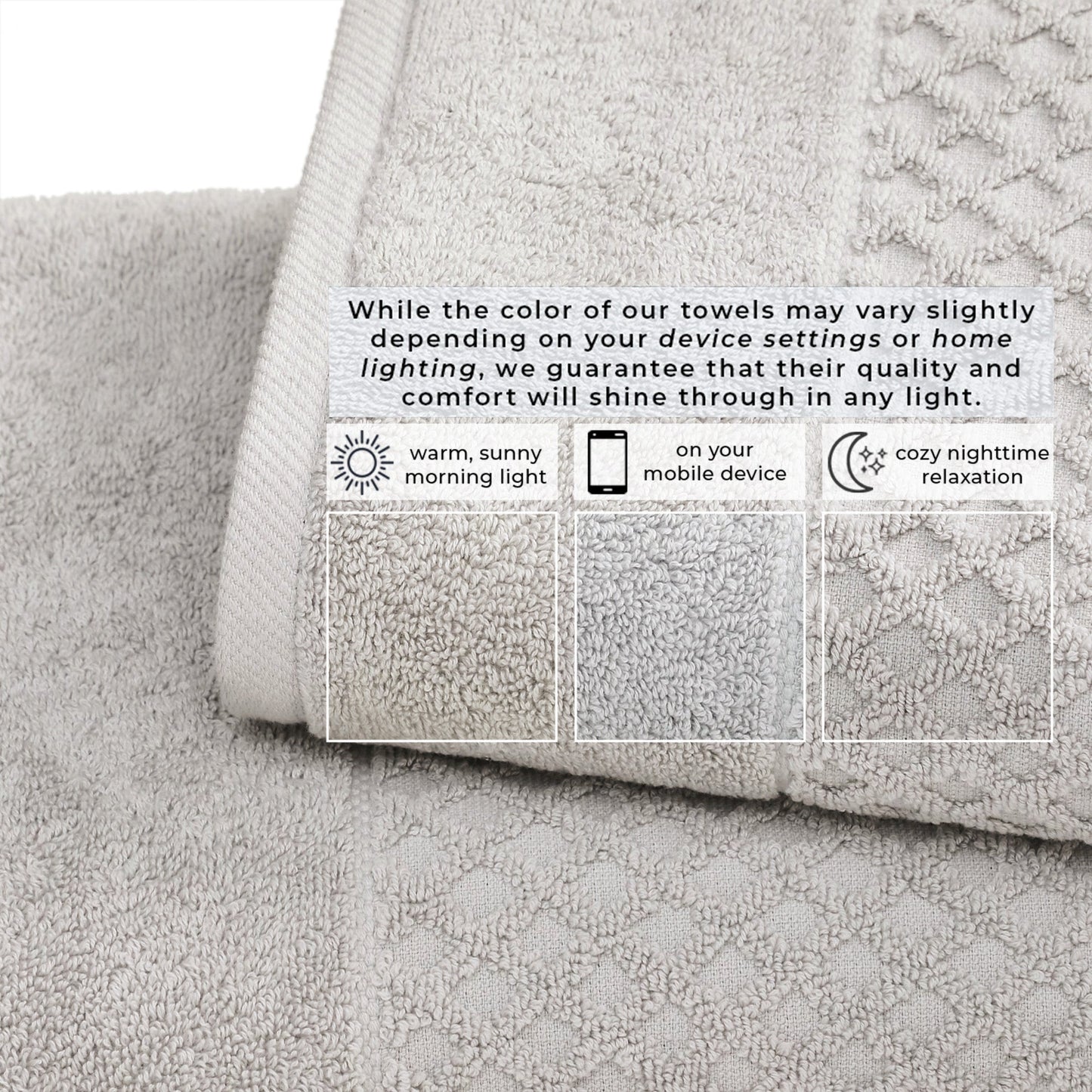 Cotton Diamond Waffle Weave Bath Towel Set Grayson Collection Low Twist Two Ply Towels For Everyday Luxury