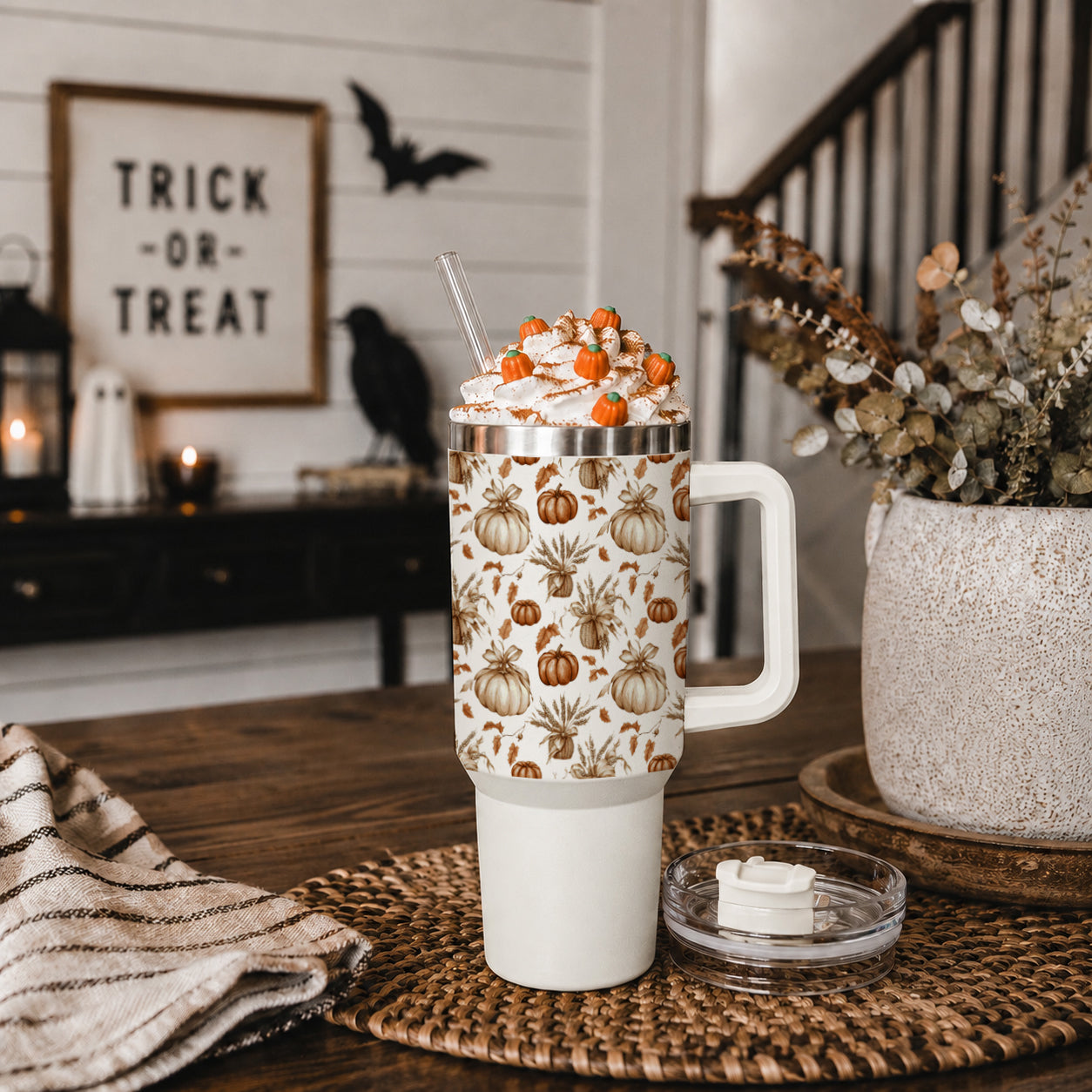 Rustic Pumpkins 40oz Tumbler