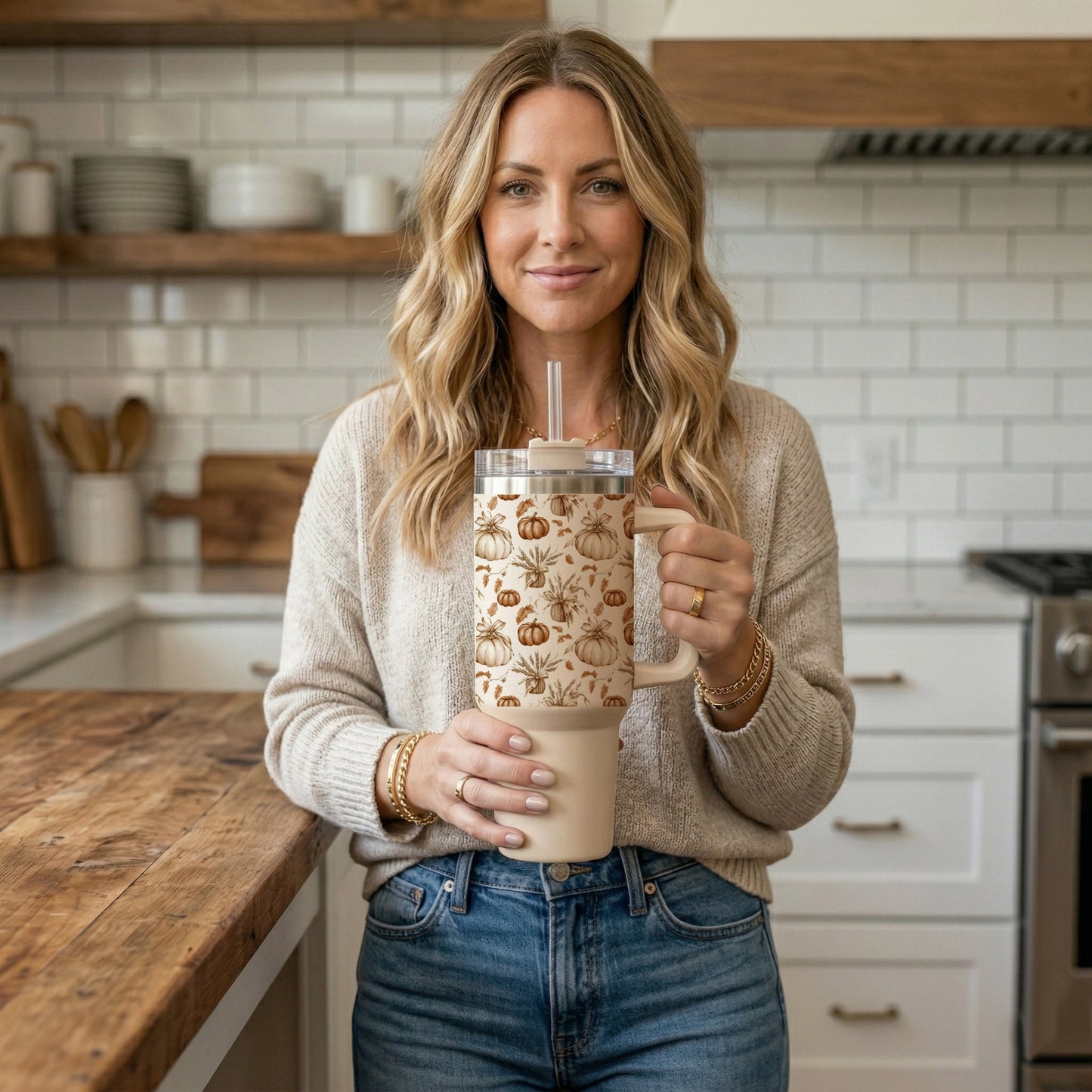 Rustic Pumpkins 40oz Tumbler