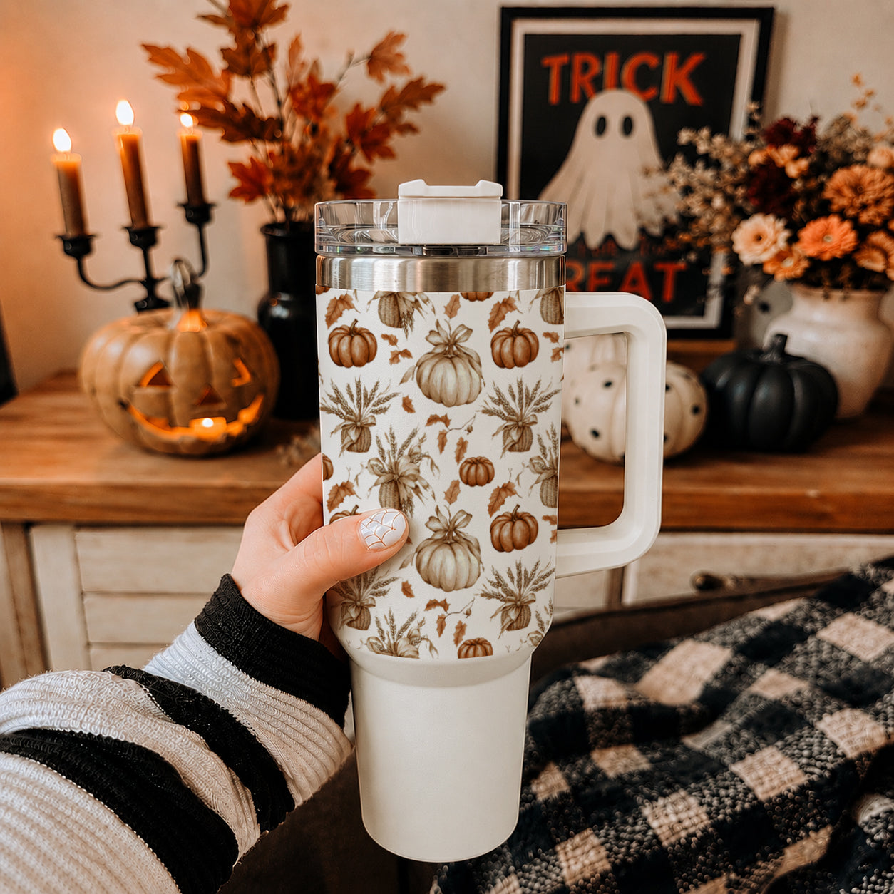 Rustic Pumpkins 40oz Tumbler