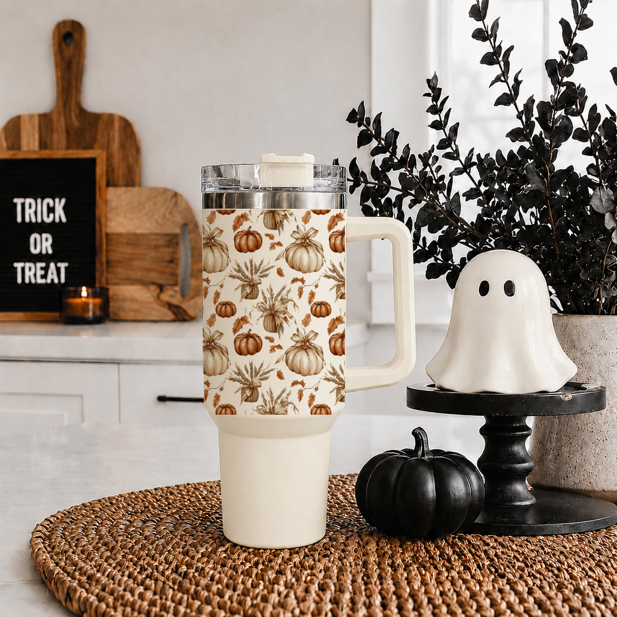 Rustic Pumpkins 40oz Tumbler