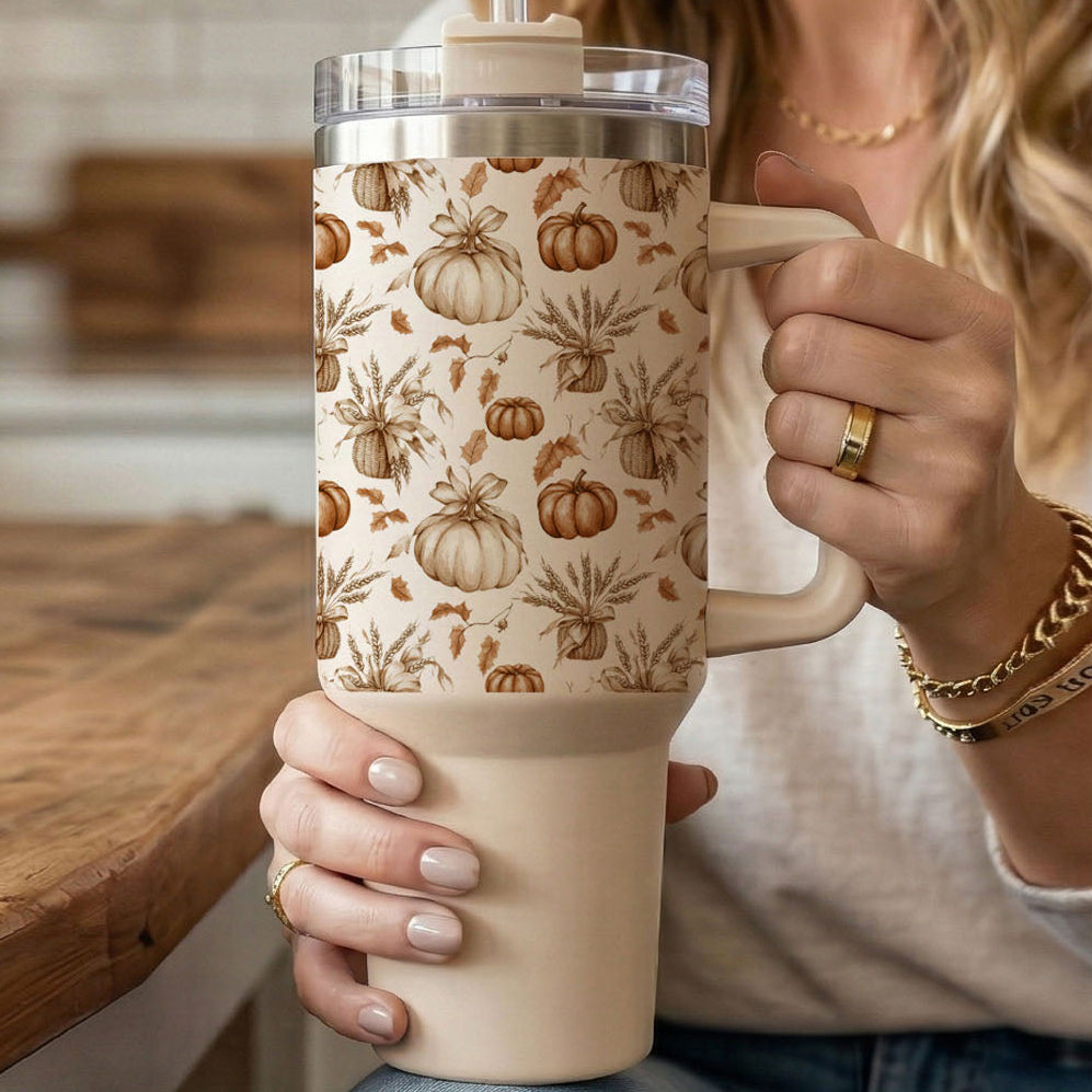 Rustic Pumpkins 40oz Tumbler