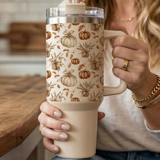 Rustic Pumpkins 40oz Tumbler