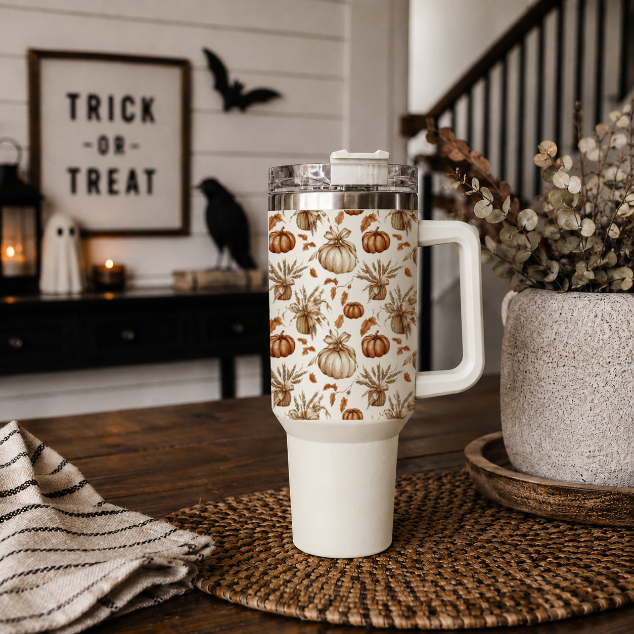 Rustic Pumpkins 40oz Tumbler