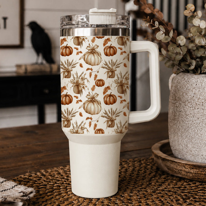 Rustic Pumpkins 40oz Tumbler
