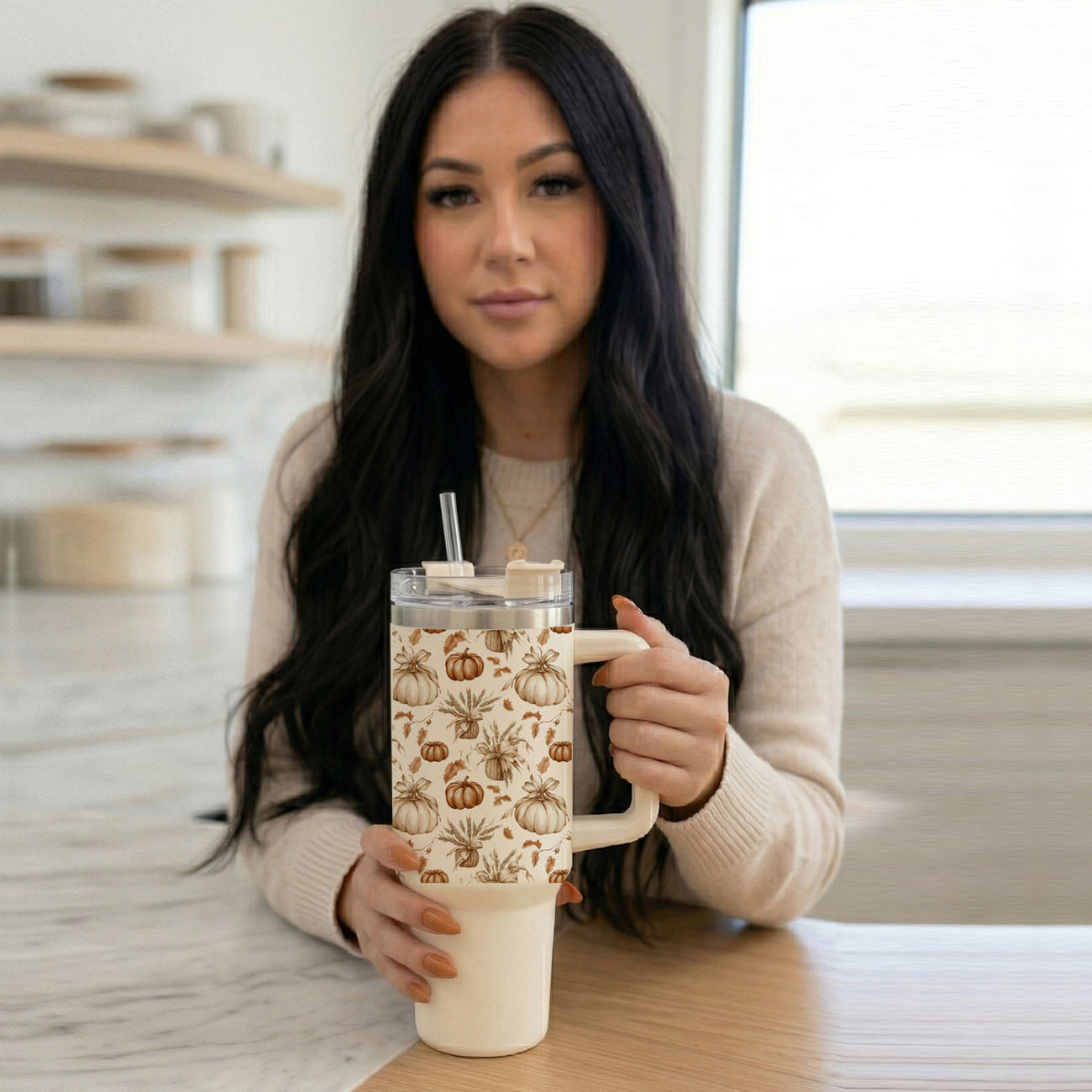 Rustic Pumpkins 40oz Tumbler