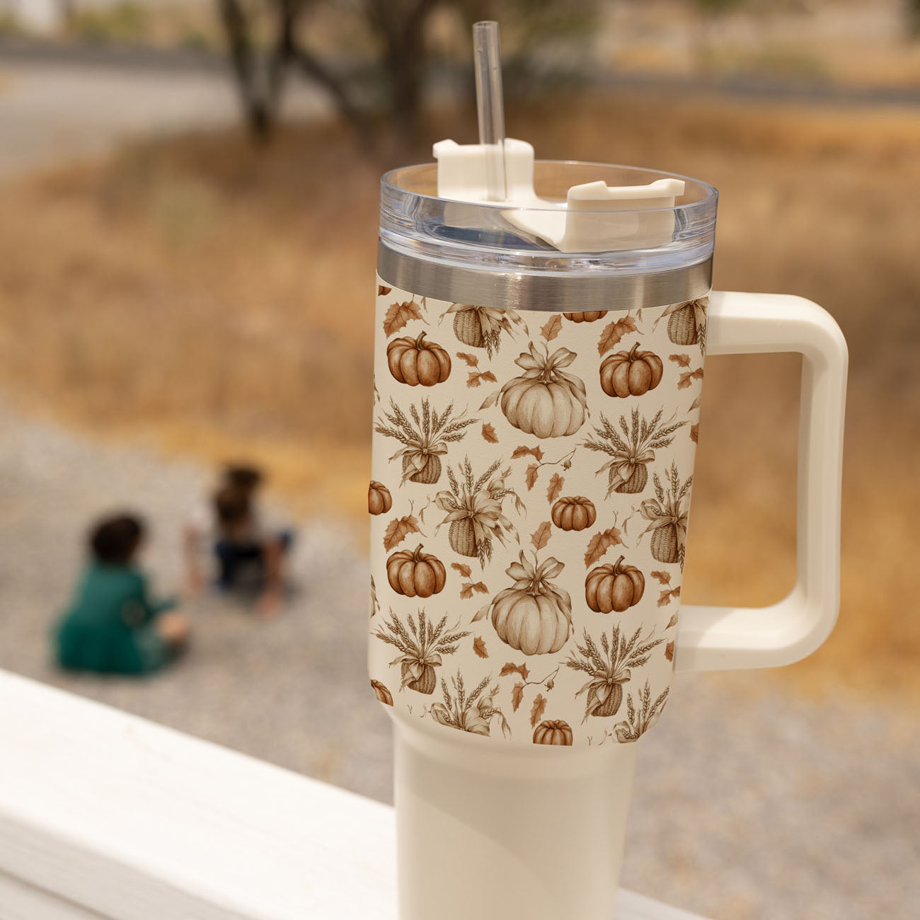 Rustic Pumpkins 40oz Tumbler
