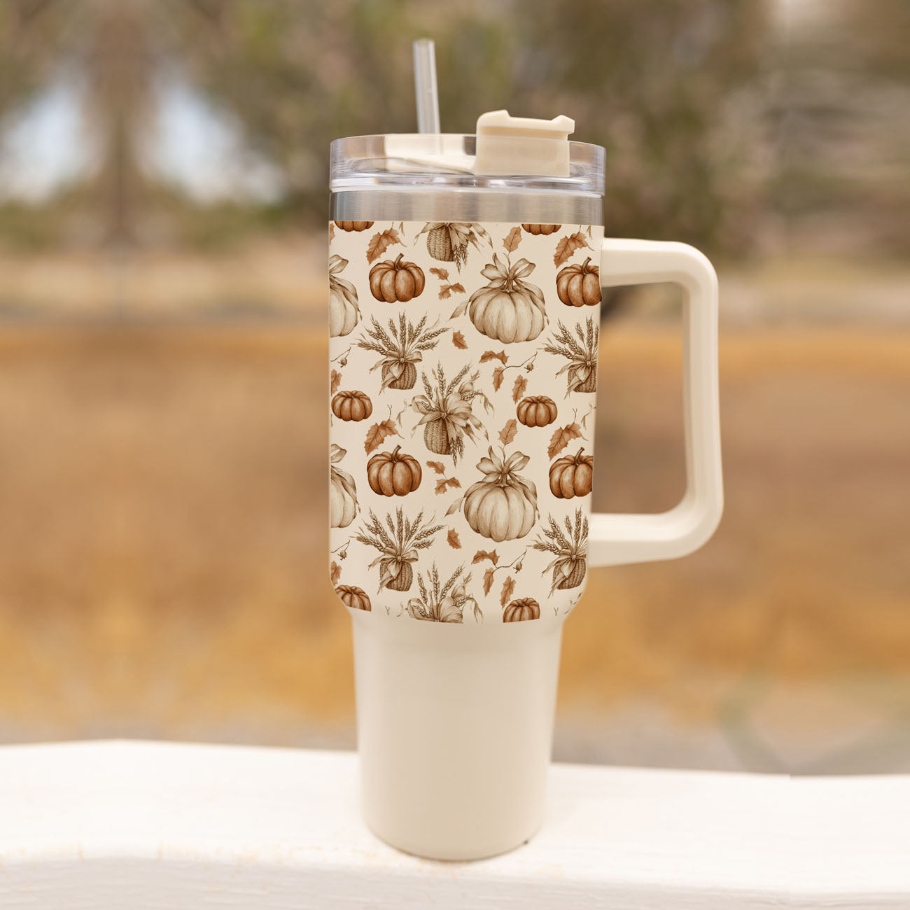 Rustic Pumpkins 40oz Tumbler