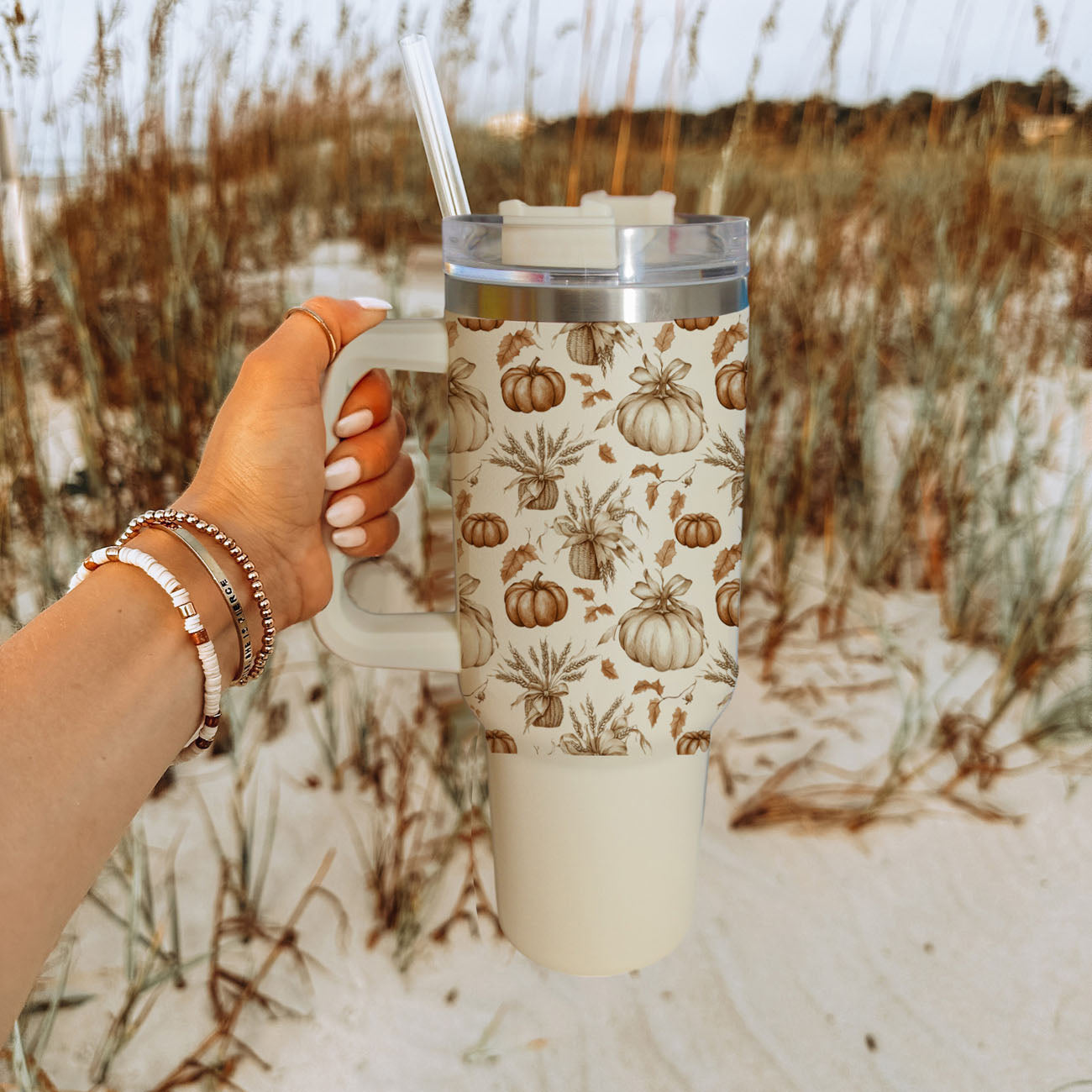 Rustic Pumpkins 40oz Tumbler