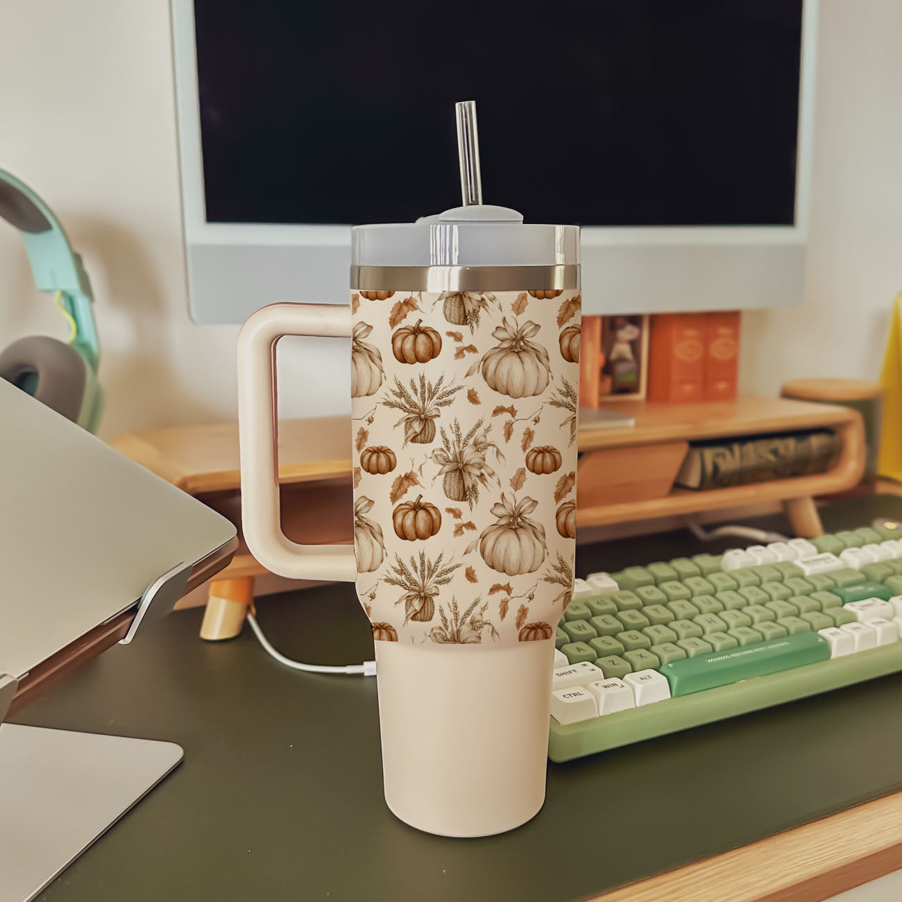 Rustic Pumpkins 40oz Tumbler