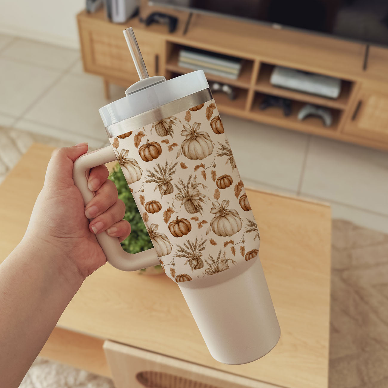 Rustic Pumpkins 40oz Tumbler