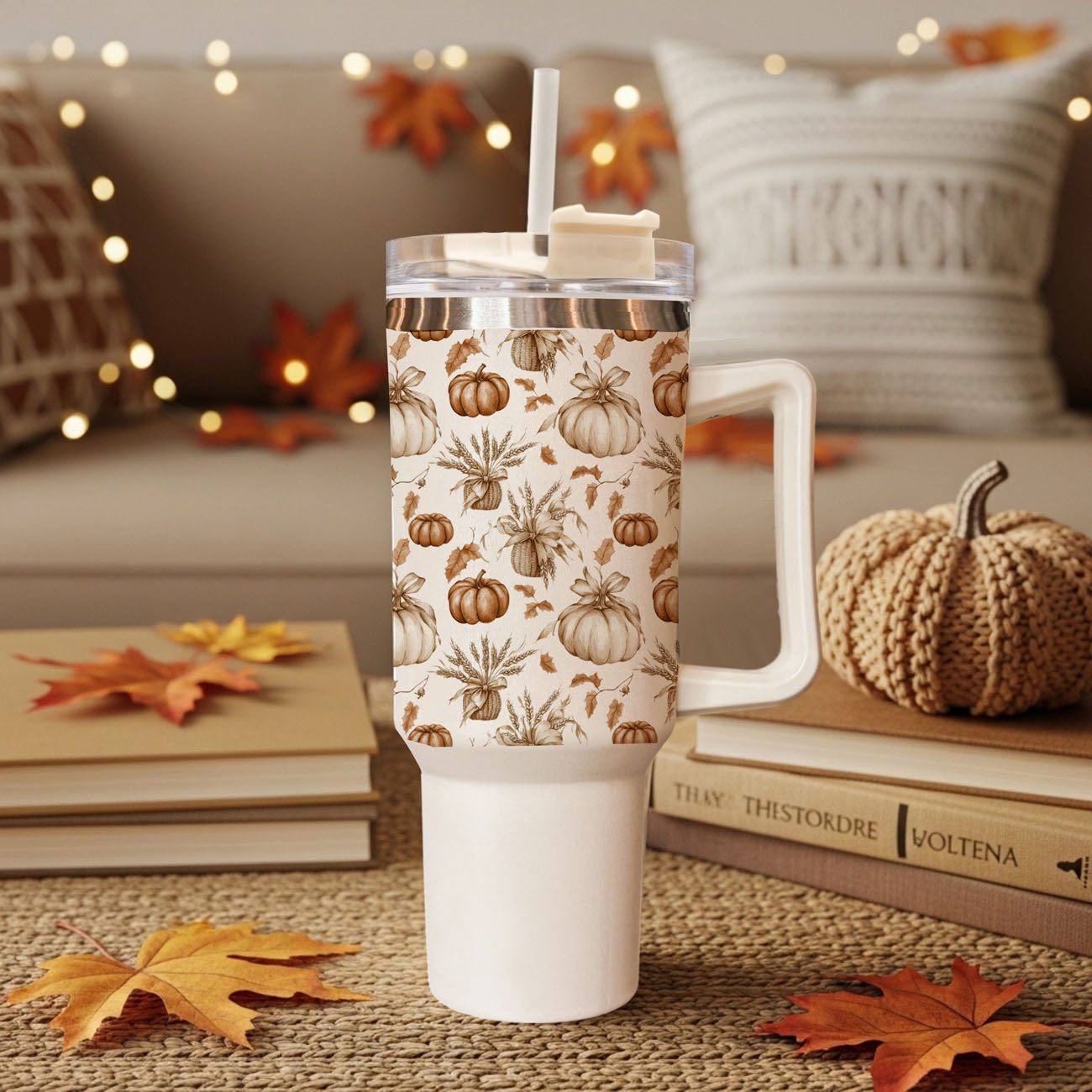 Rustic Pumpkins 40oz Tumbler