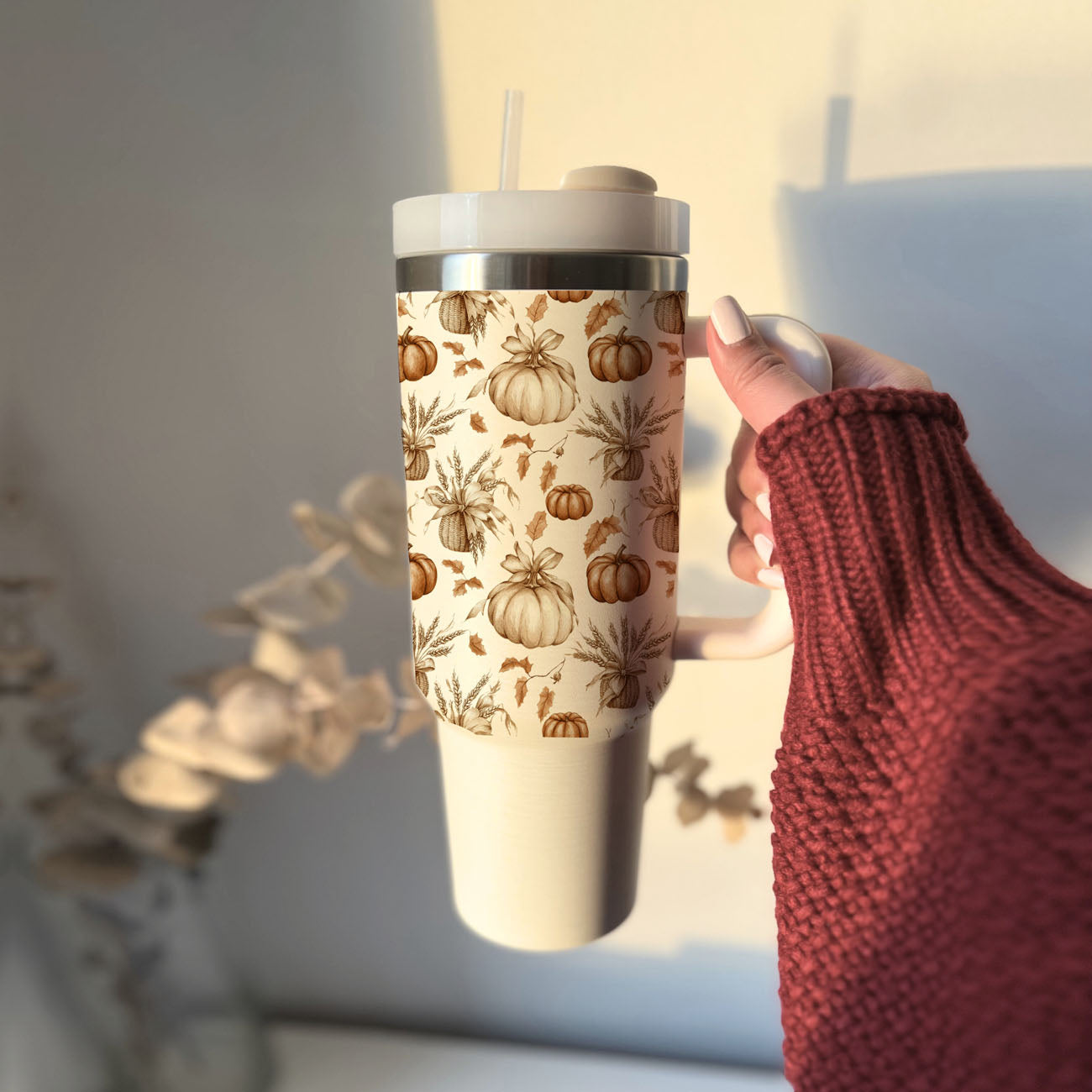 Rustic Pumpkins 40oz Tumbler