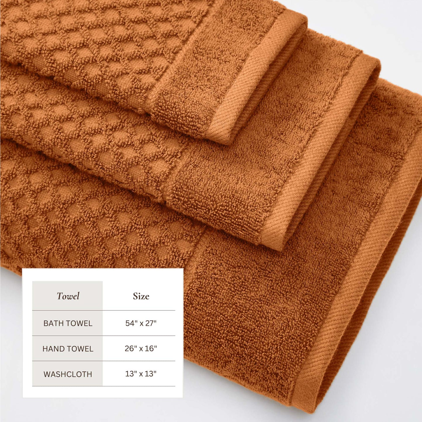 Cotton Diamond Waffle Weave Bath Towel Set Grayson Collection Low Twist Two Ply Towels For Everyday Luxury