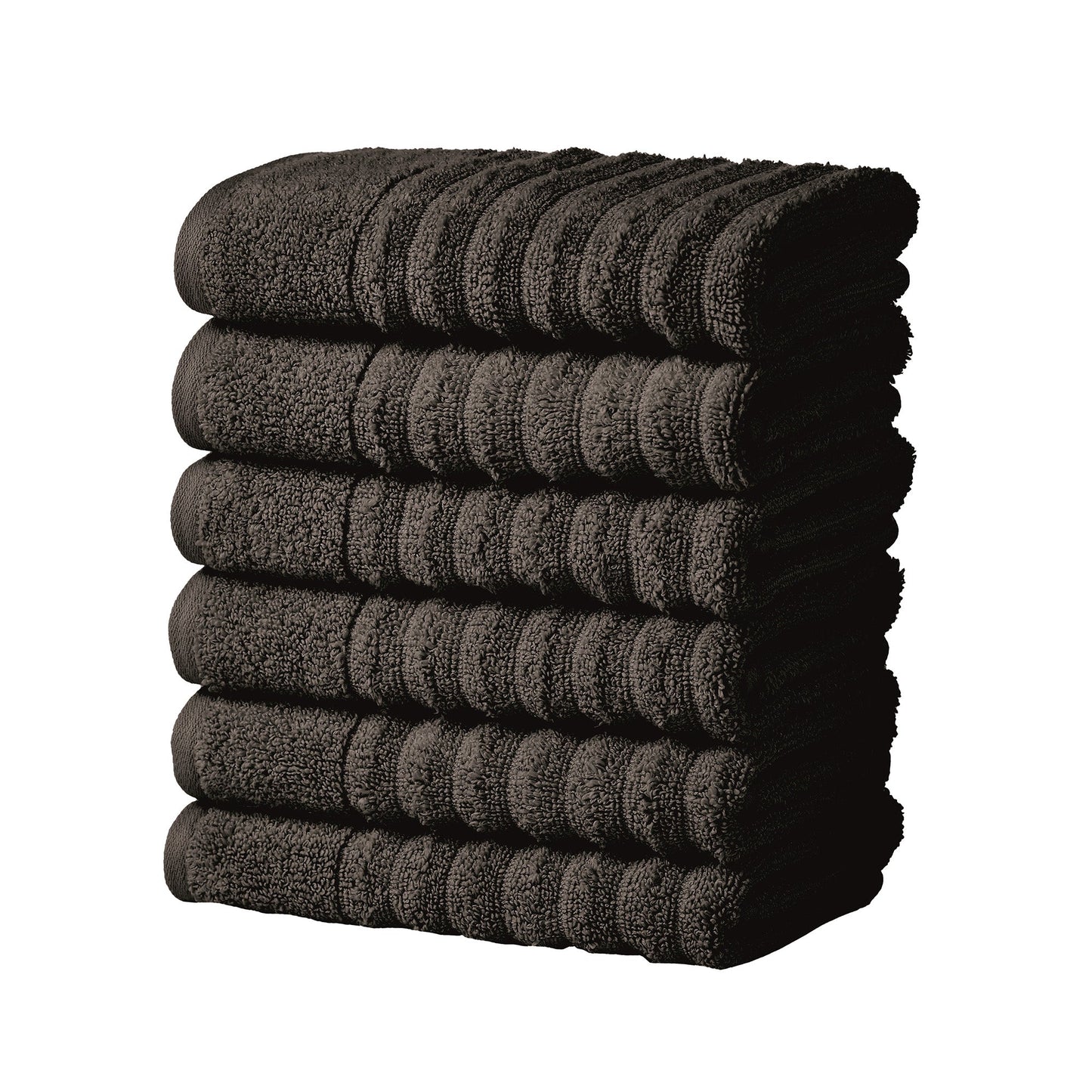 Karina Collection Luxury Cotton Bath Towels With Combed Cotton And Modern Ribbed Texture