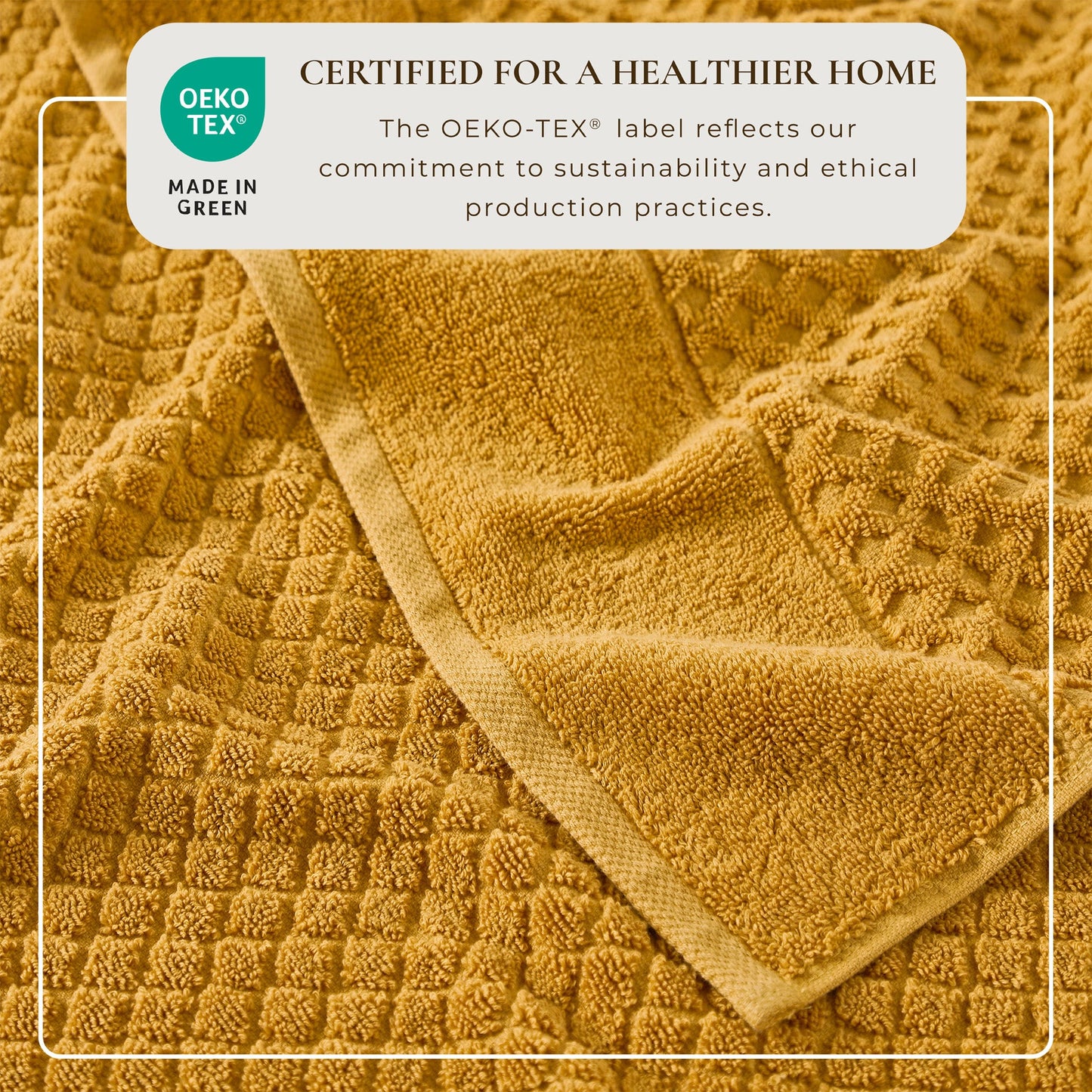 Cotton Diamond Waffle Weave Bath Towel Set Grayson Collection Low Twist Two Ply Towels For Everyday Luxury