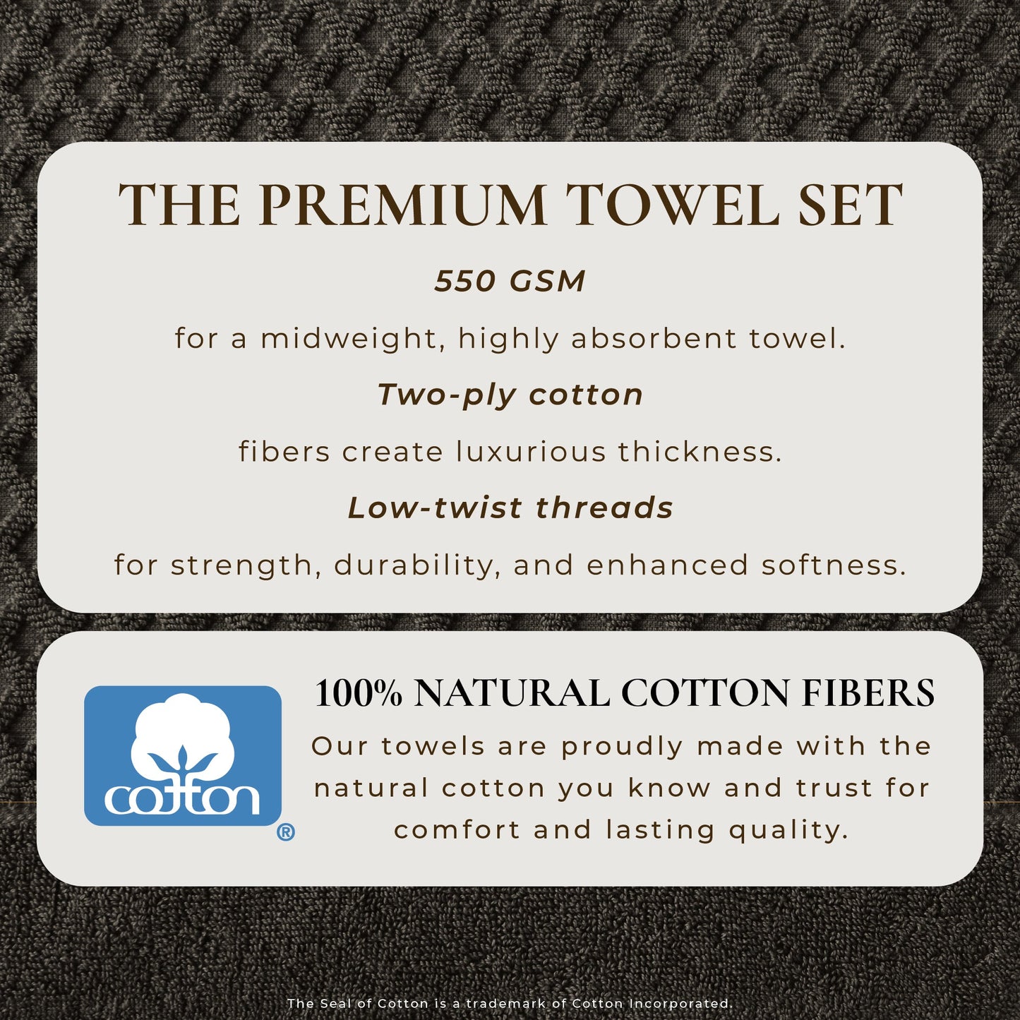 Cotton Diamond Waffle Weave Bath Towel Set Grayson Collection Low Twist Two Ply Towels For Everyday Luxury