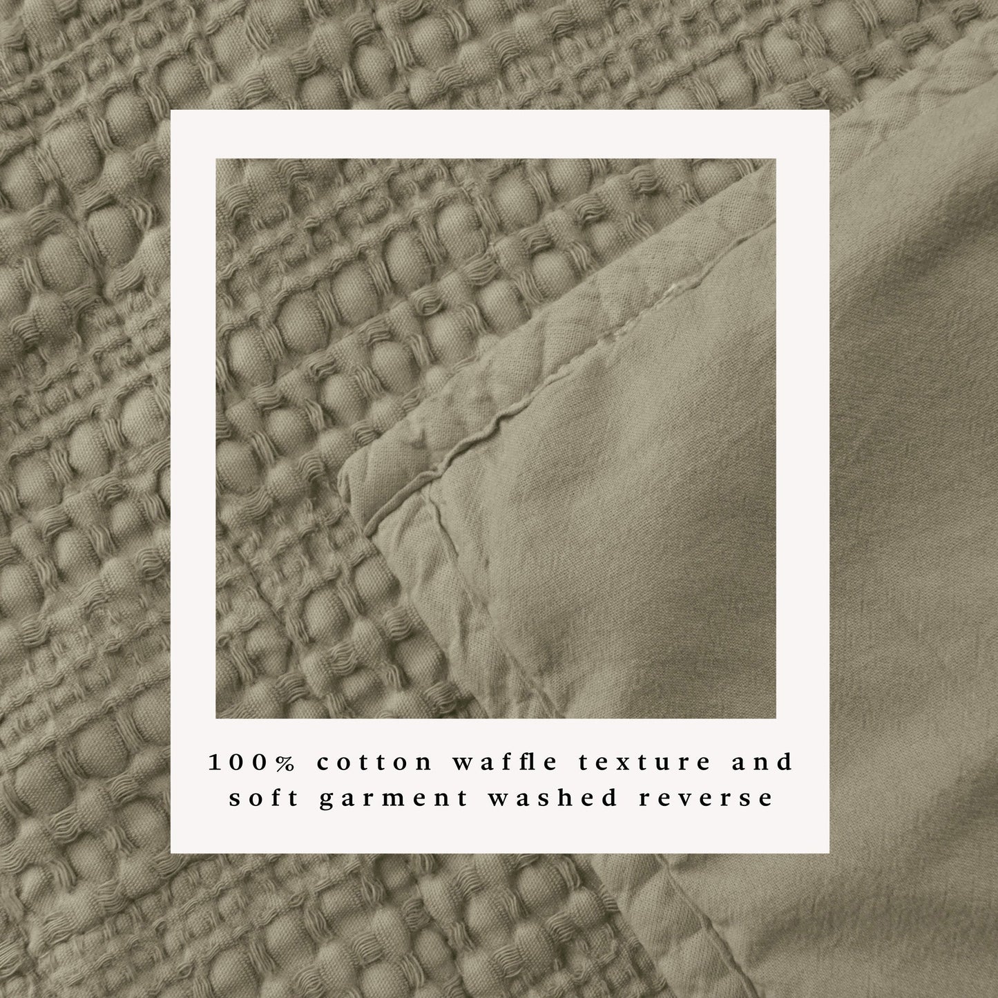 100 Percent Cotton Honeycomb Waffle Quilt Set Garment Washed Genevieve Collection