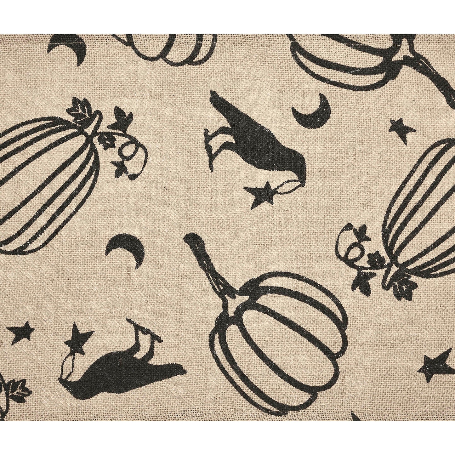 Raven & Pumpkin Gothic Halloween Table Runner