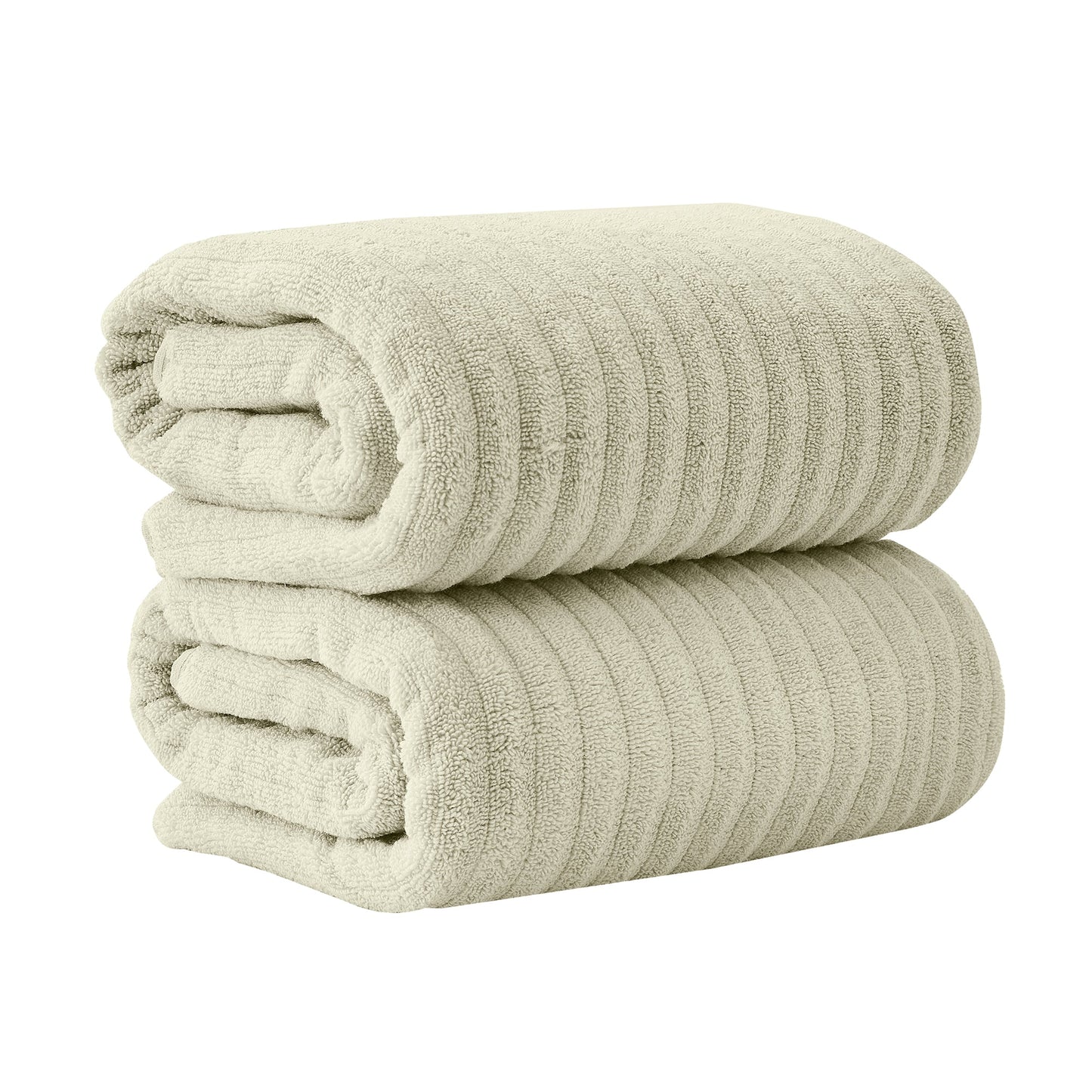 Karina Collection Luxury Cotton Bath Towels With Combed Cotton And Modern Ribbed Texture