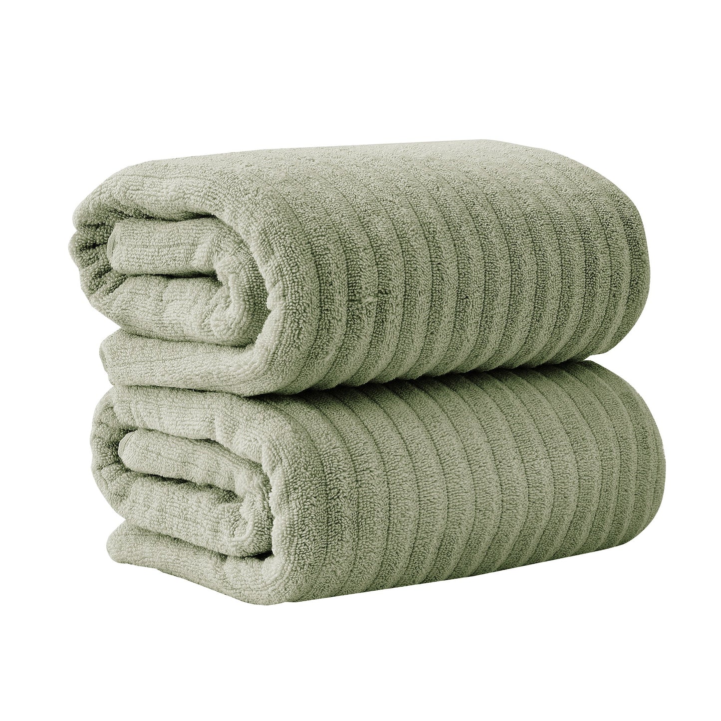 Karina Collection Luxury Cotton Bath Towels With Combed Cotton And Modern Ribbed Texture