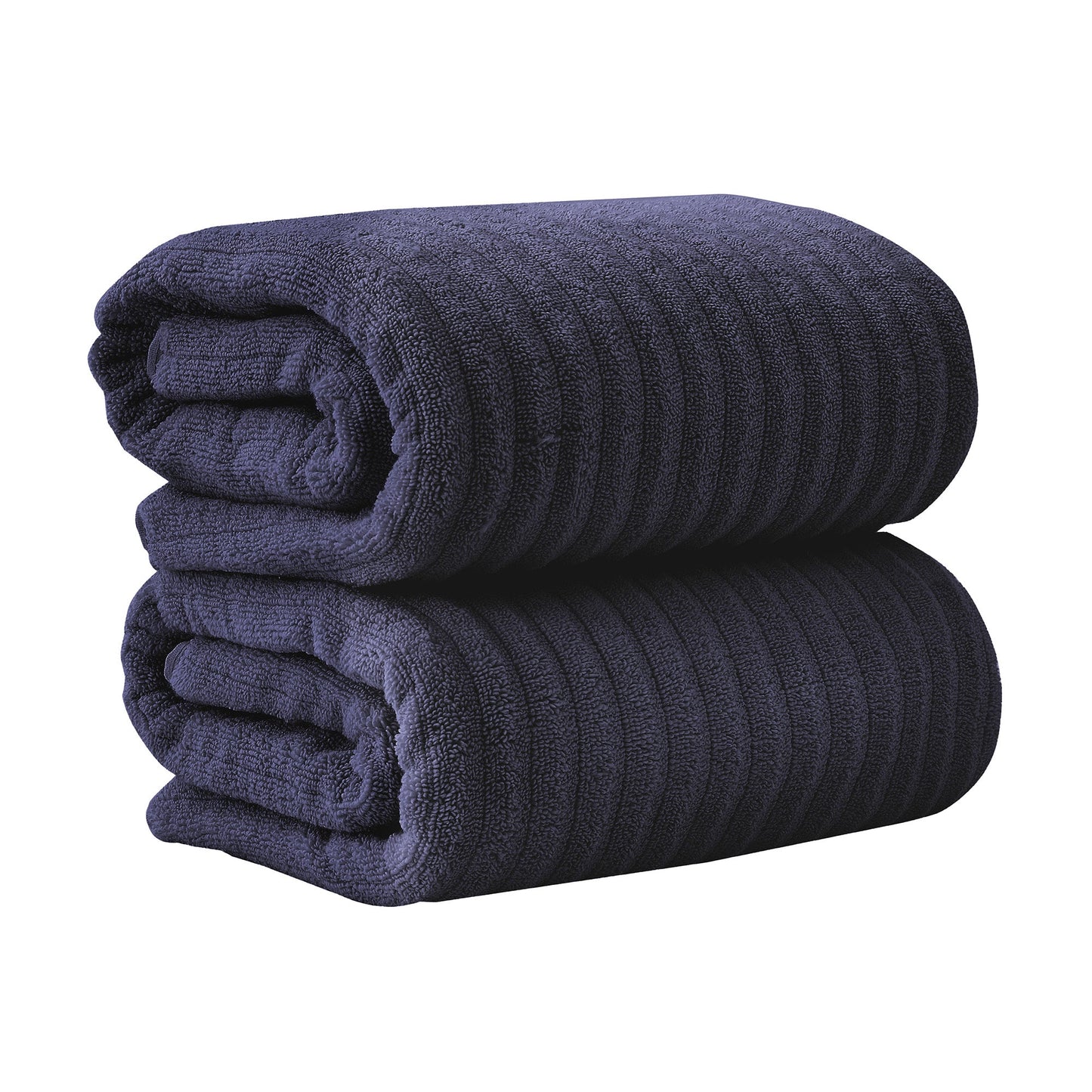 Karina Collection Luxury Cotton Bath Towels With Combed Cotton And Modern Ribbed Texture