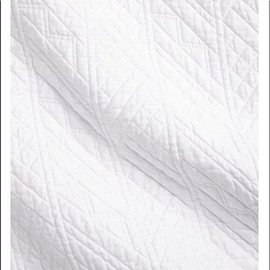 Ralph Lauren Home Oakfield Cotton Coverlet for Full Queen Bed Luxurious Everyday Bedding