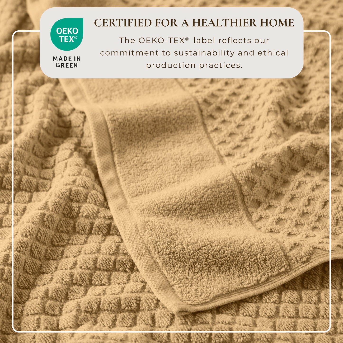 Cotton Diamond Waffle Weave Bath Towel Set Grayson Collection Low Twist Two Ply Towels For Everyday Luxury