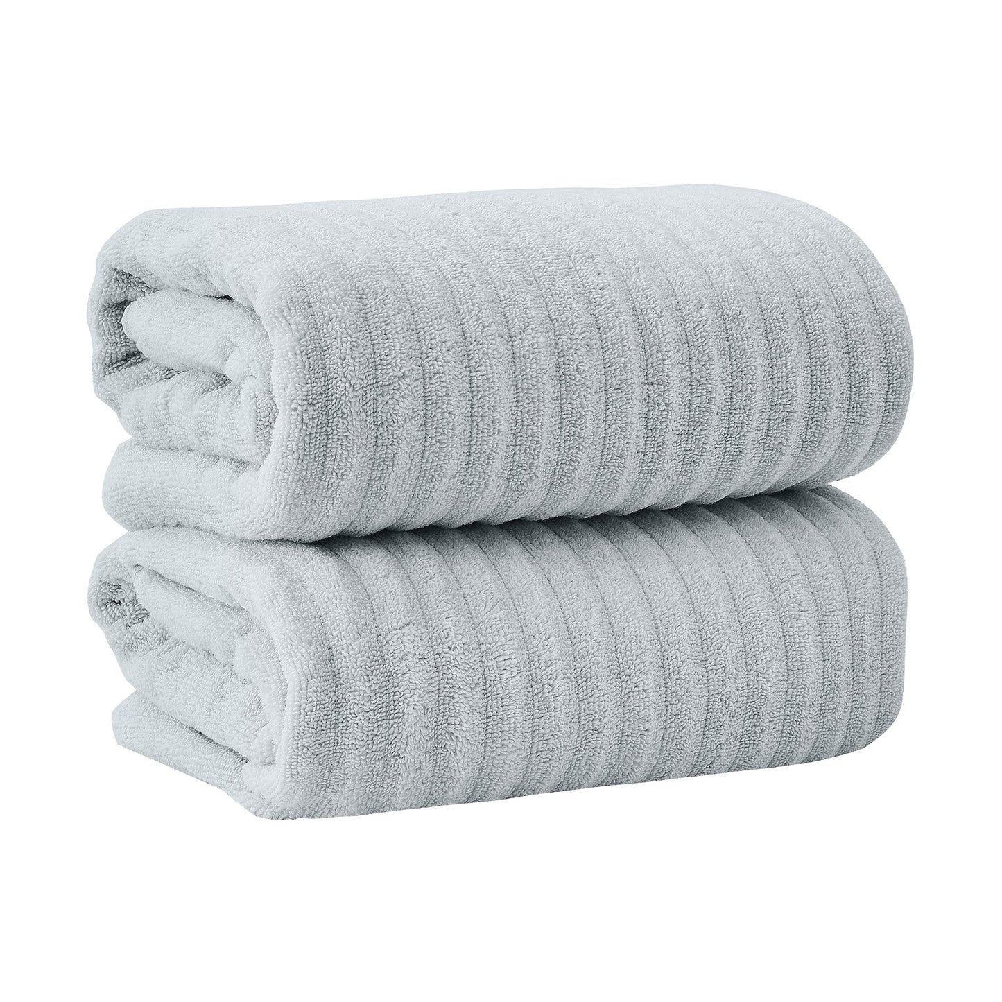 Karina Collection Luxury Cotton Bath Towels With Combed Cotton And Modern Ribbed Texture