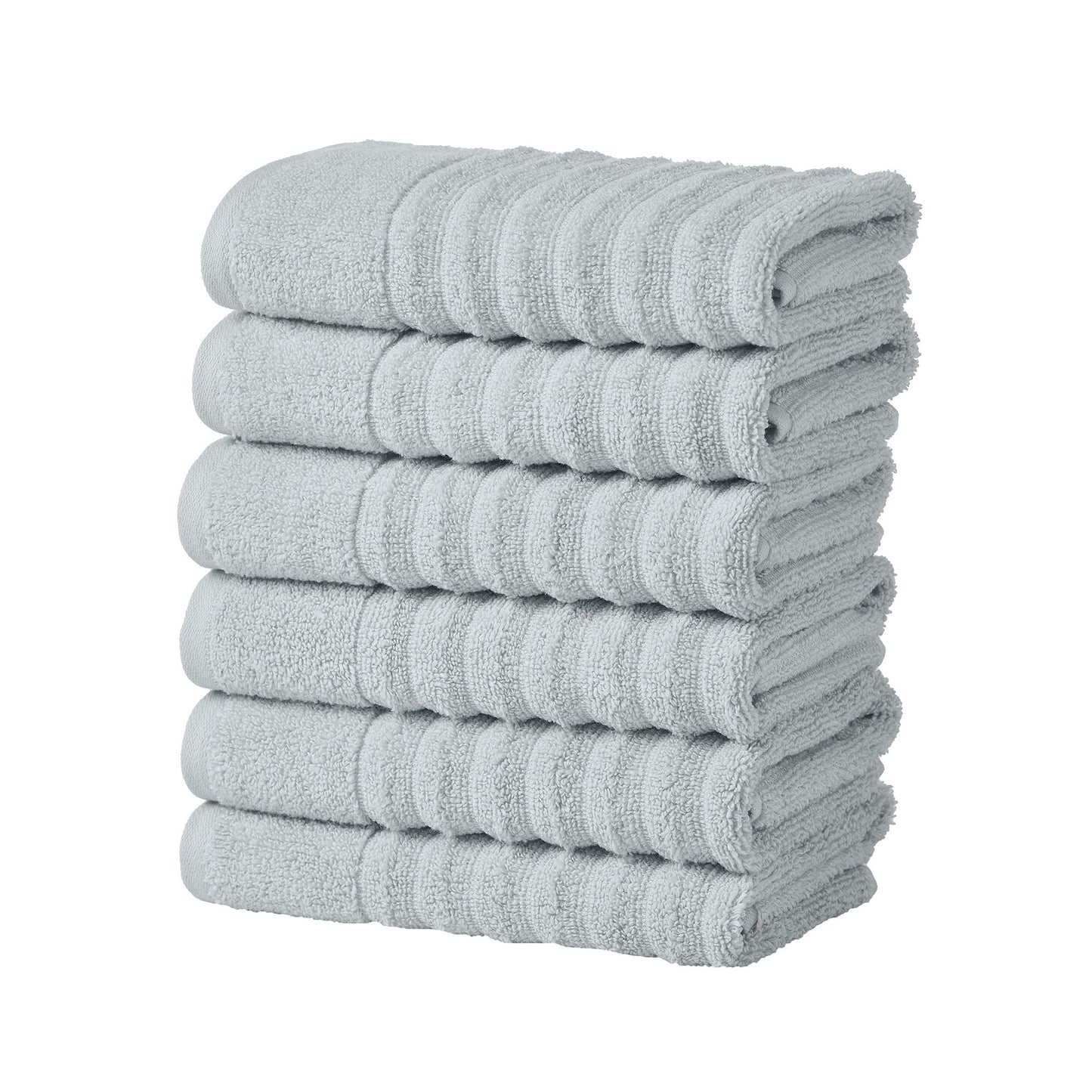 Karina Collection Luxury Cotton Bath Towels With Combed Cotton And Modern Ribbed Texture
