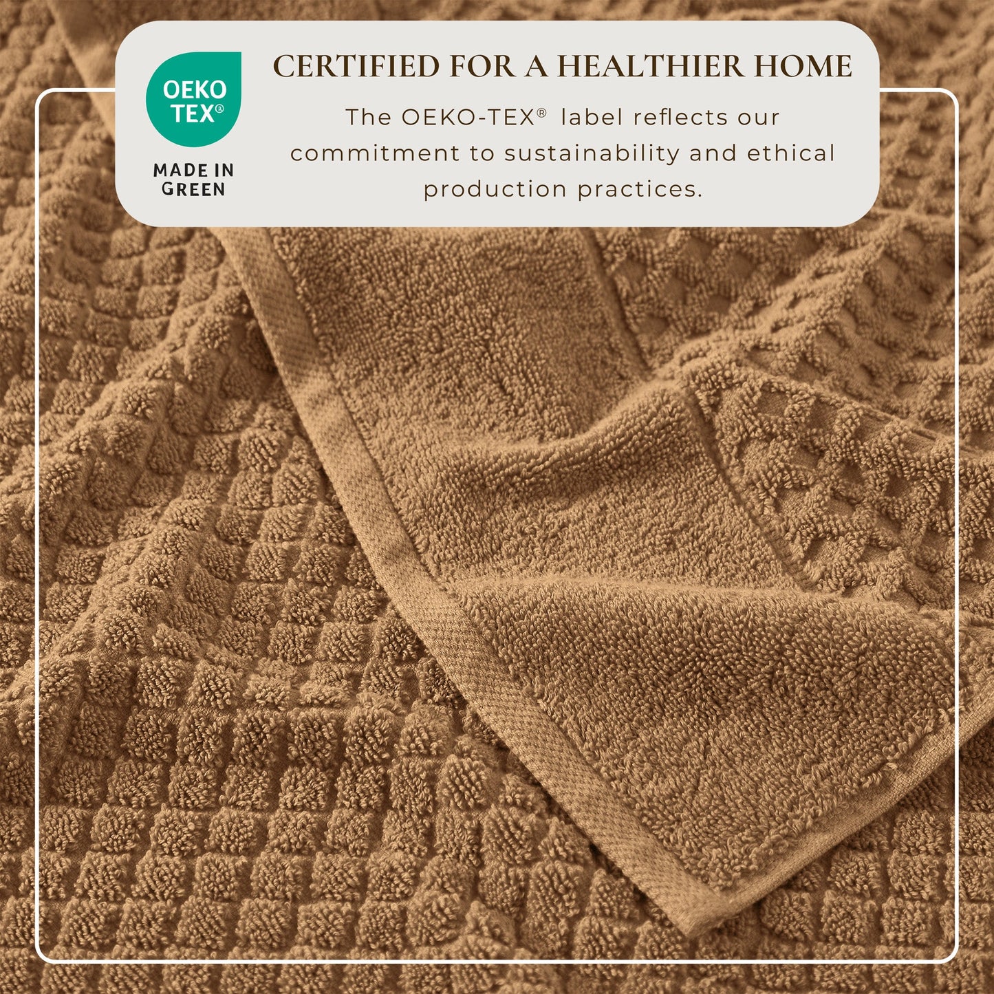 Cotton Diamond Waffle Weave Bath Towel Set Grayson Collection Low Twist Two Ply Towels For Everyday Luxury