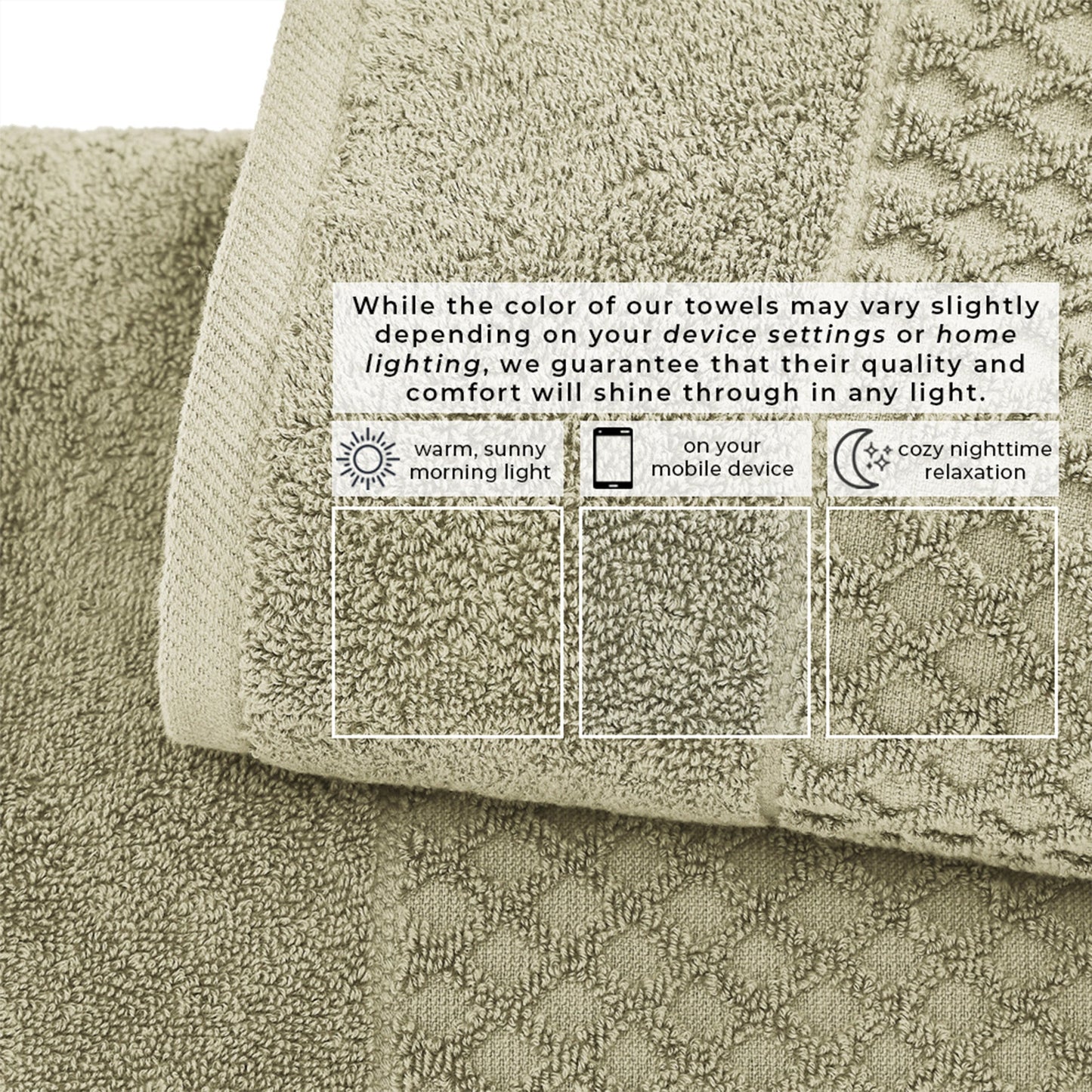 Cotton Diamond Waffle Weave Bath Towel Set Grayson Collection Low Twist Two Ply Towels For Everyday Luxury