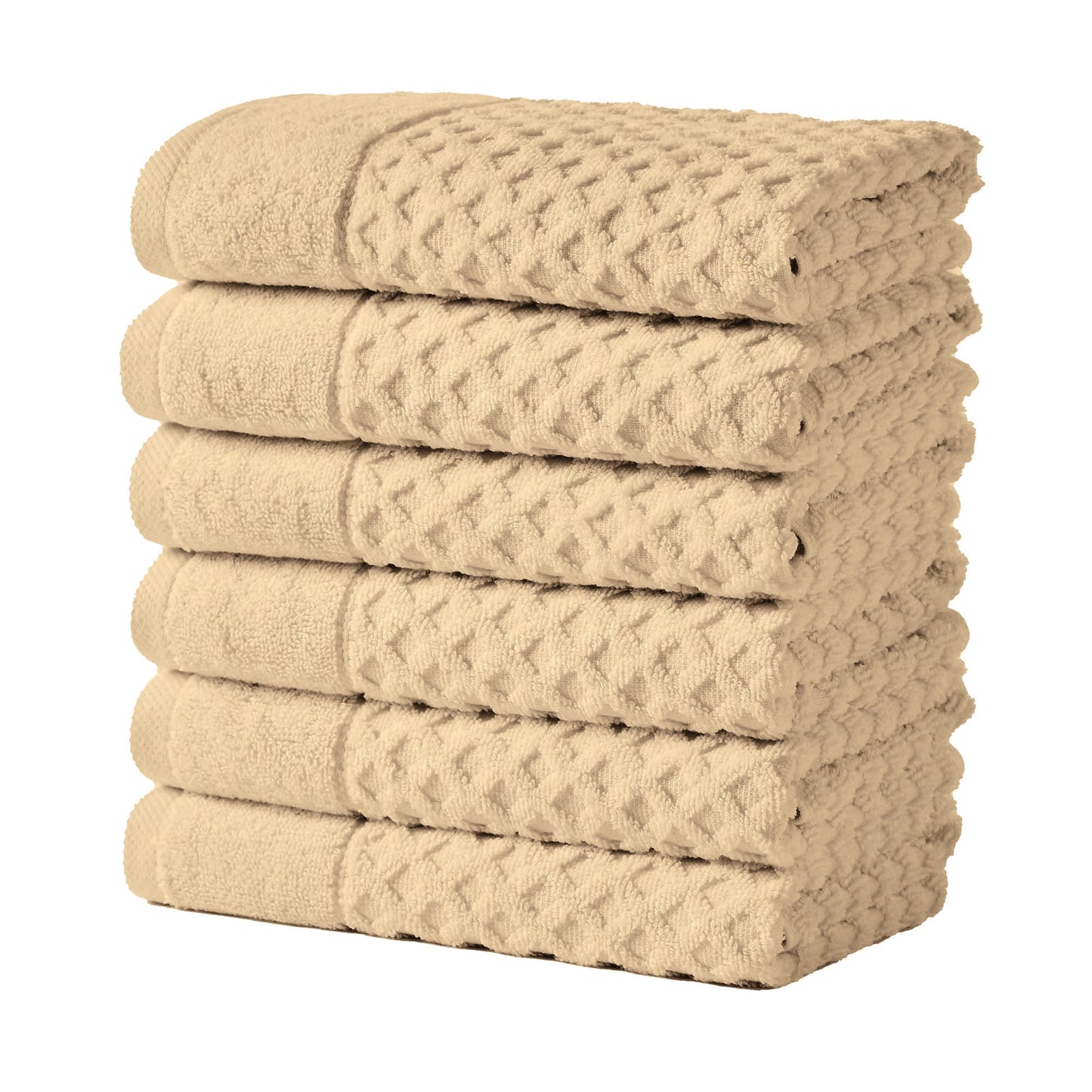 Cotton Diamond Waffle Weave Bath Towel Set Grayson Collection Low Twist Two Ply Towels For Everyday Luxury