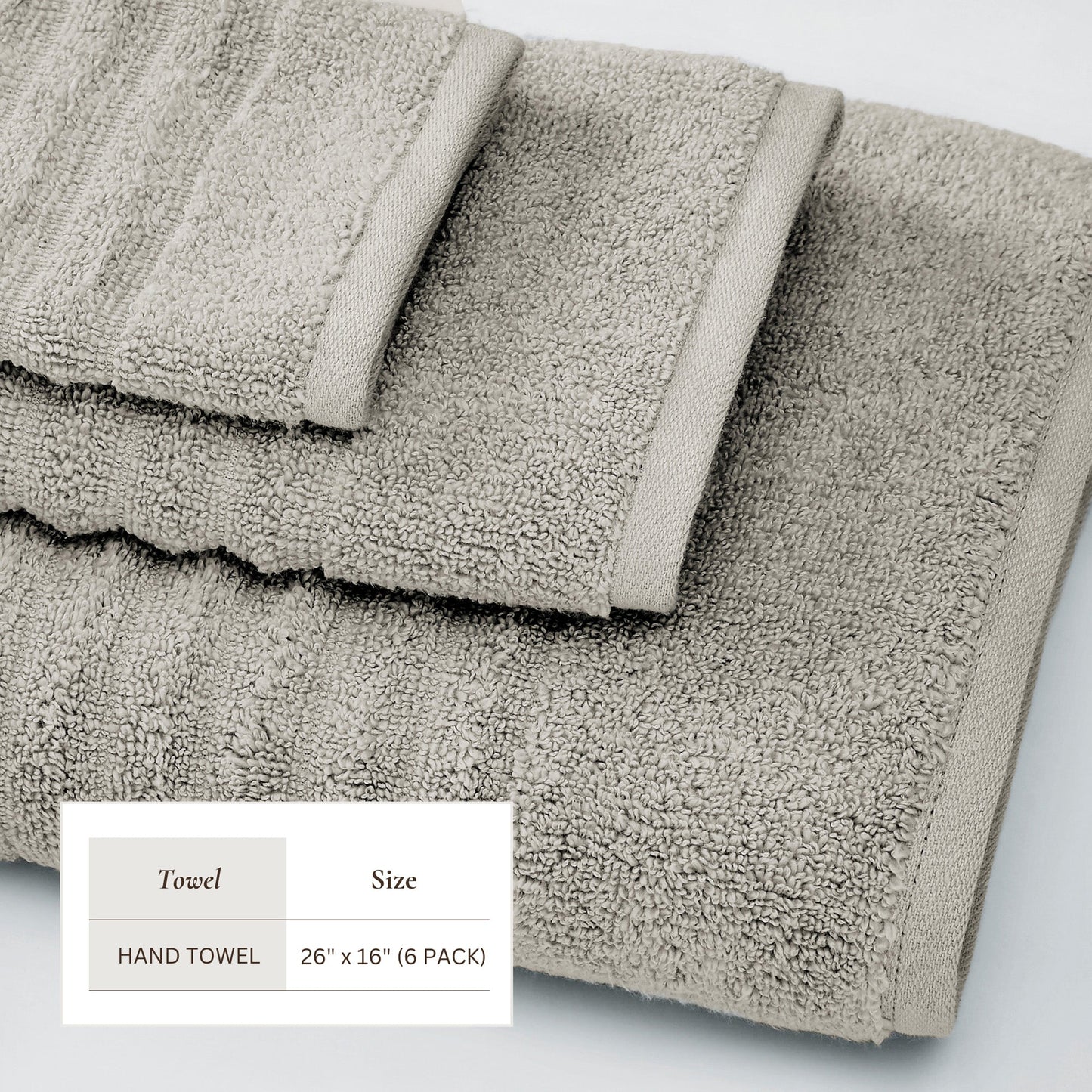 Karina Collection Luxury Cotton Bath Towels With Combed Cotton And Modern Ribbed Texture