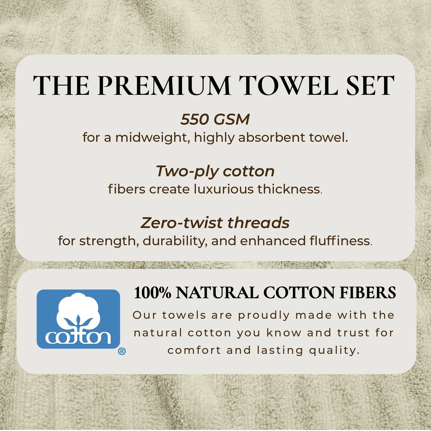 Karina Collection Luxury Cotton Bath Towels With Combed Cotton And Modern Ribbed Texture