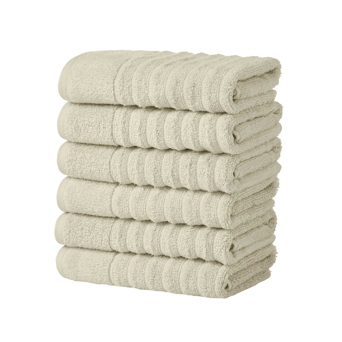 Karina Collection Luxury Cotton Bath Towels With Combed Cotton And Modern Ribbed Texture